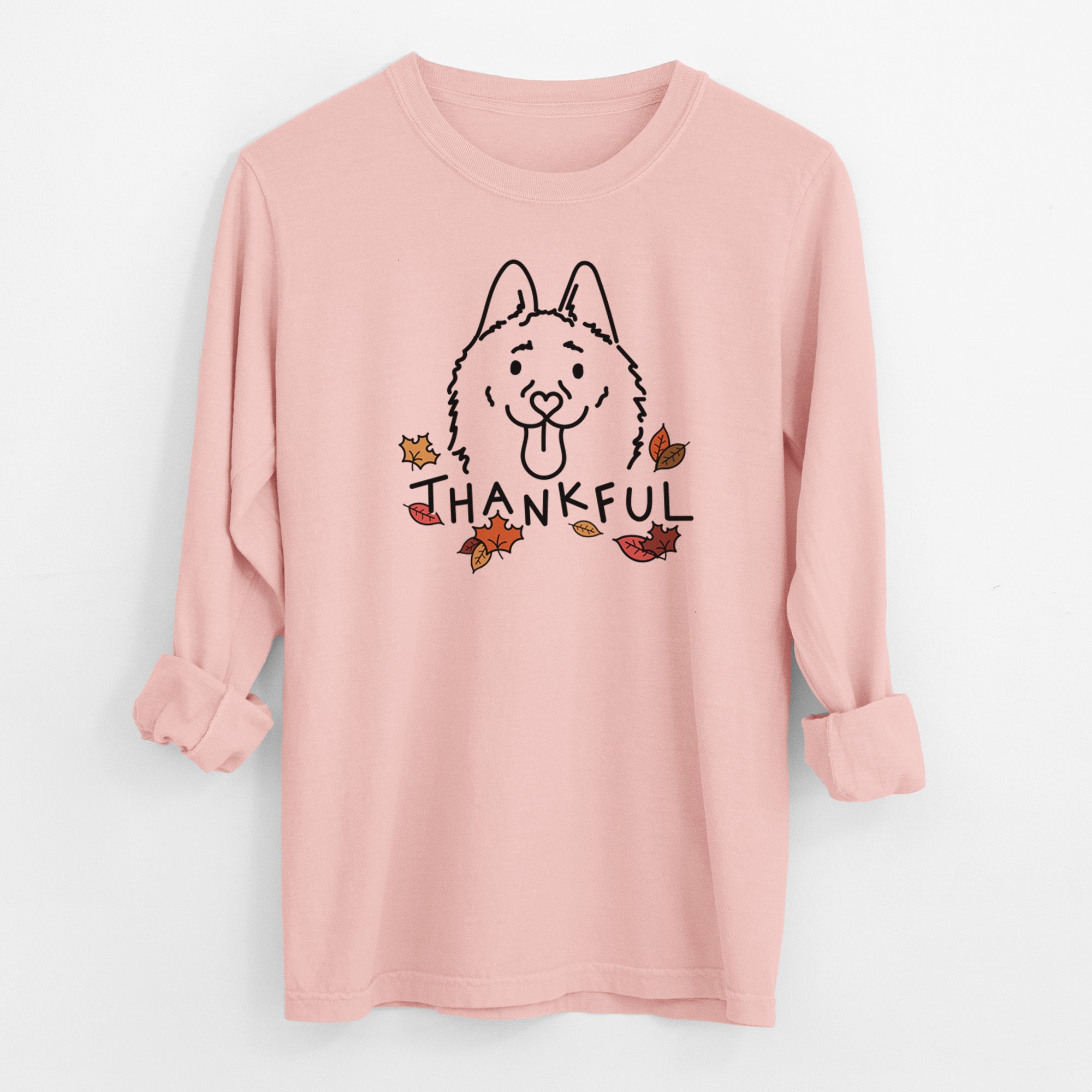 Thankful Schipperke - Meeko - Men's Heavyweight 100% Cotton Long Sleeve