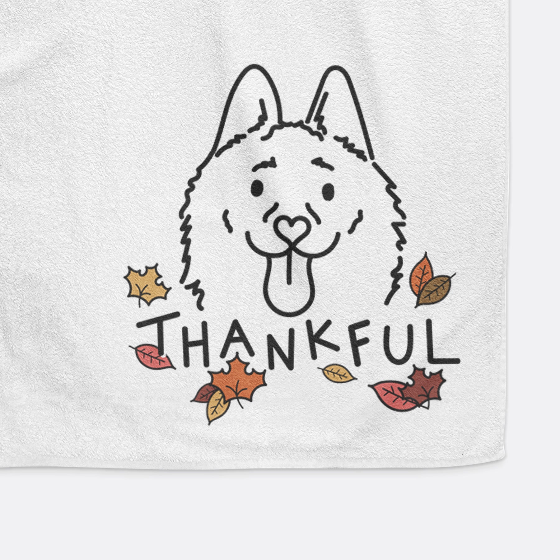 Thankful Schipperke - Meeko - Decorative Hand Towel