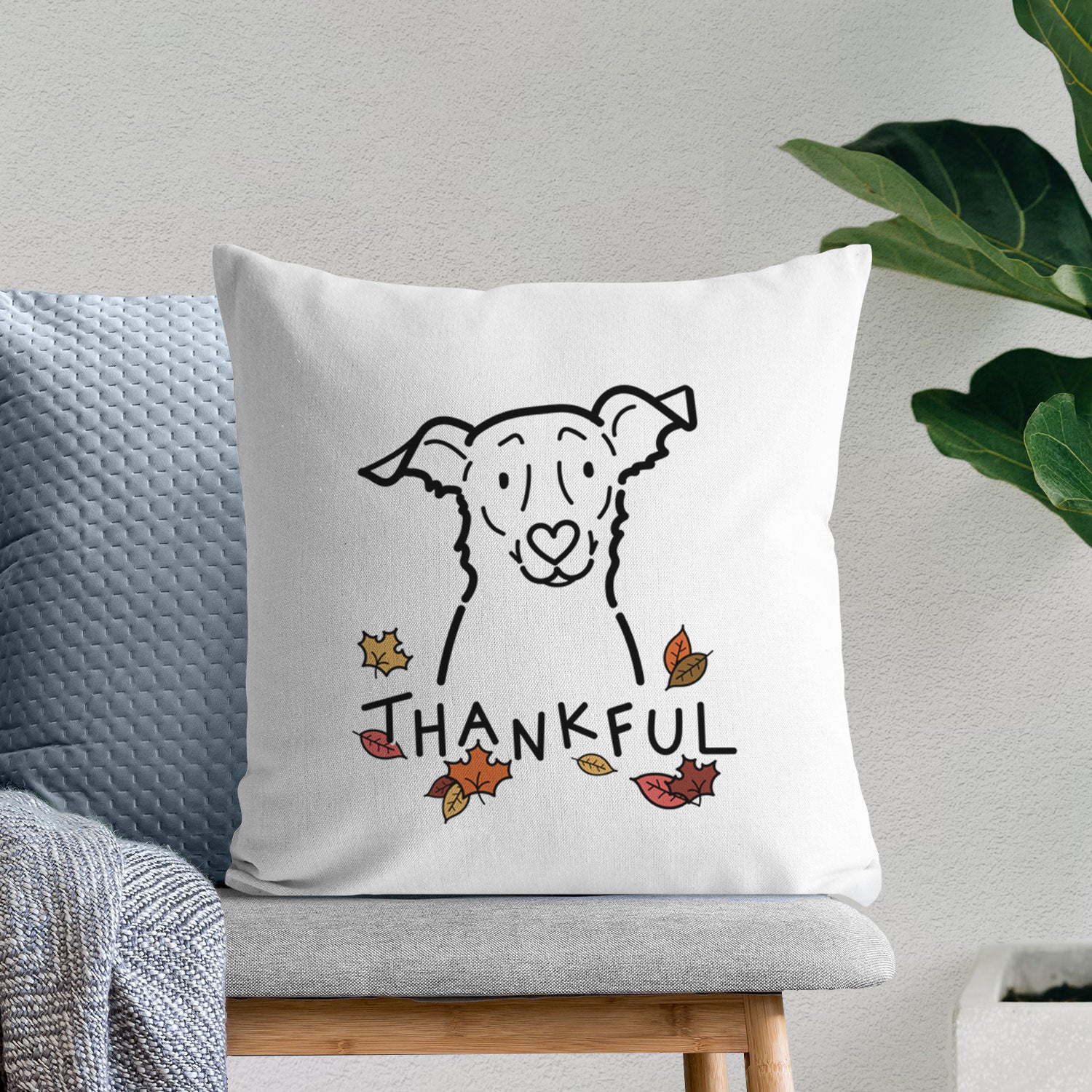 Love Always Border Collie Mix - Millie -  Throw Pillow Cover