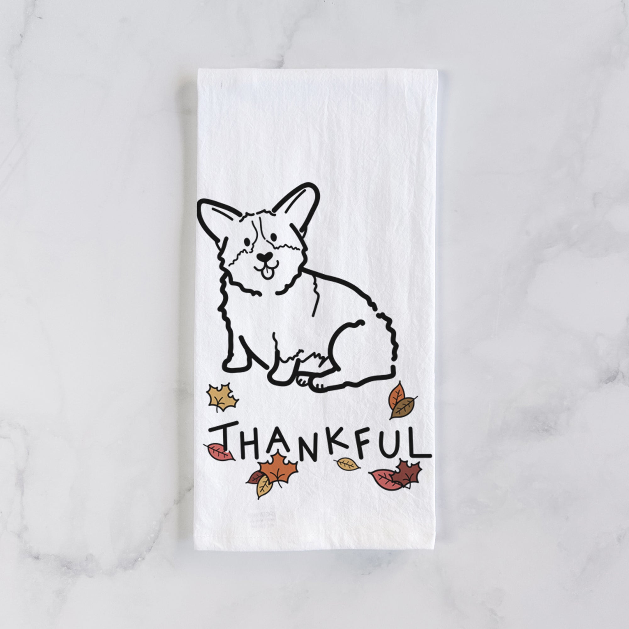 Thankful Pembroke Welsh Corgi - Millie - Tea Towel