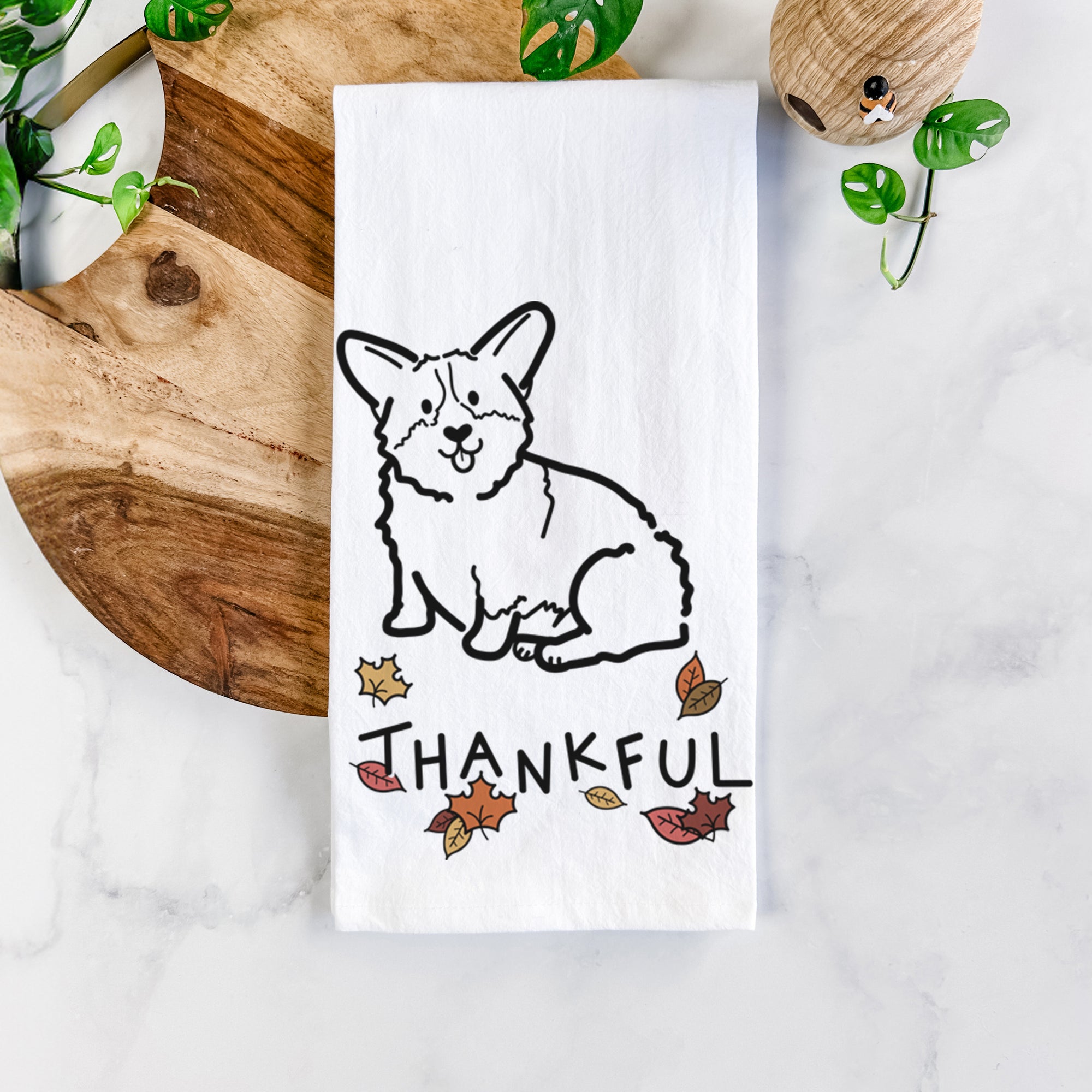 Thankful Pembroke Welsh Corgi - Millie - Tea Towel