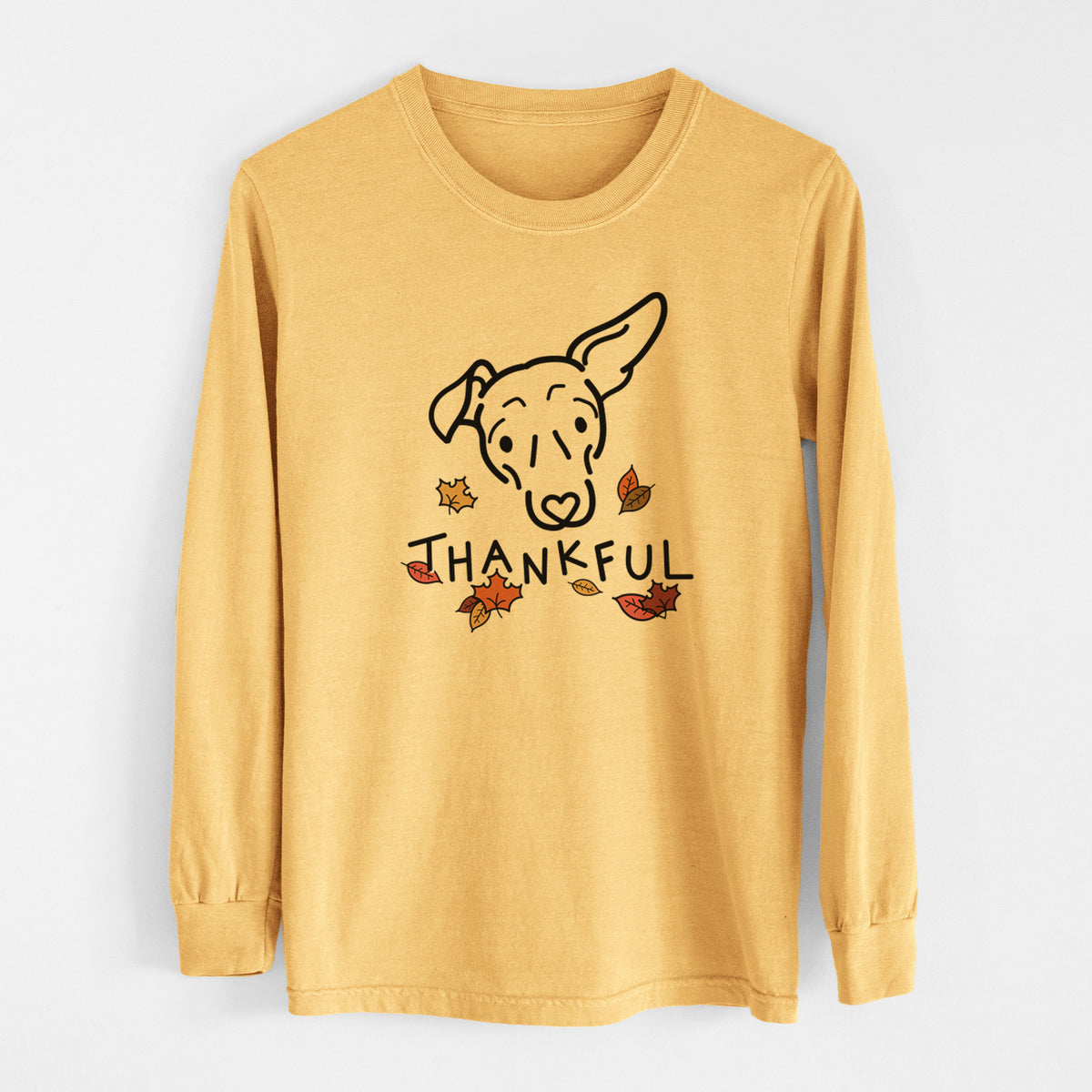 Thankful Mixed Breed - Millie - Men&#39;s Heavyweight 100% Cotton Long Sleeve