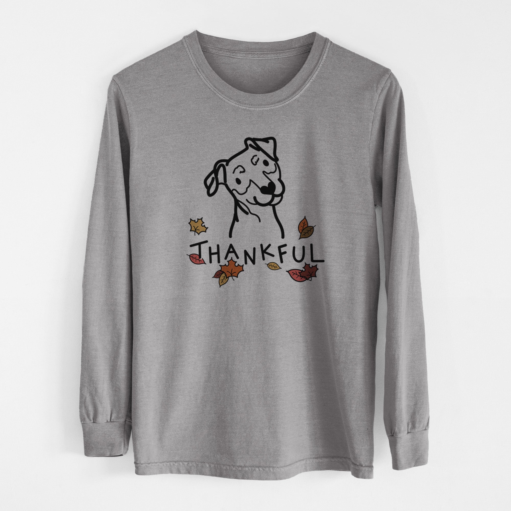 Thankful Mini Pinscher - Men's Heavyweight 100% Cotton Long Sleeve