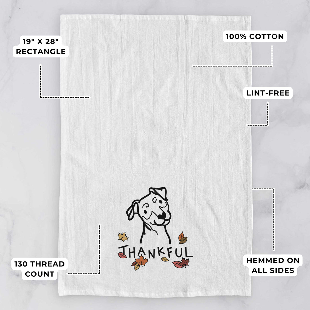 Thankful Mini Pinscher - Tea Towel