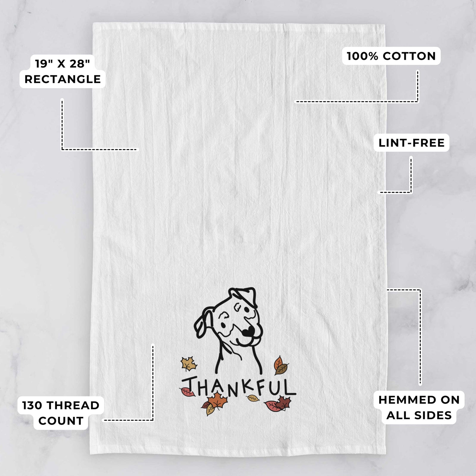 Thankful Mini Pinscher - Tea Towel