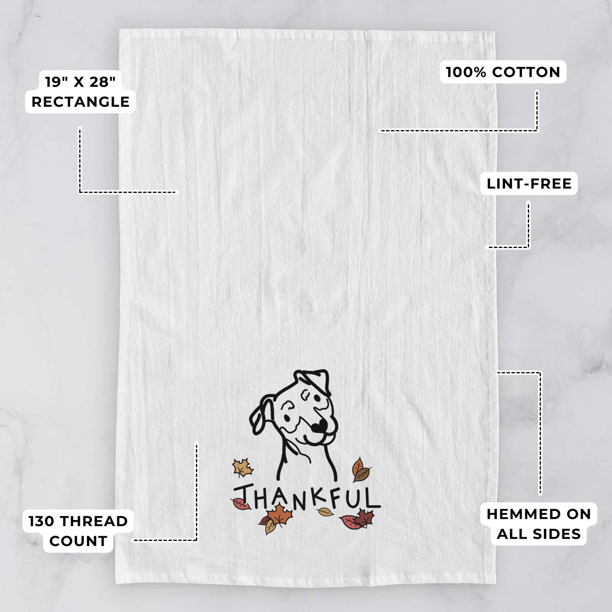 Thankful Mini Pinscher - Tea Towel