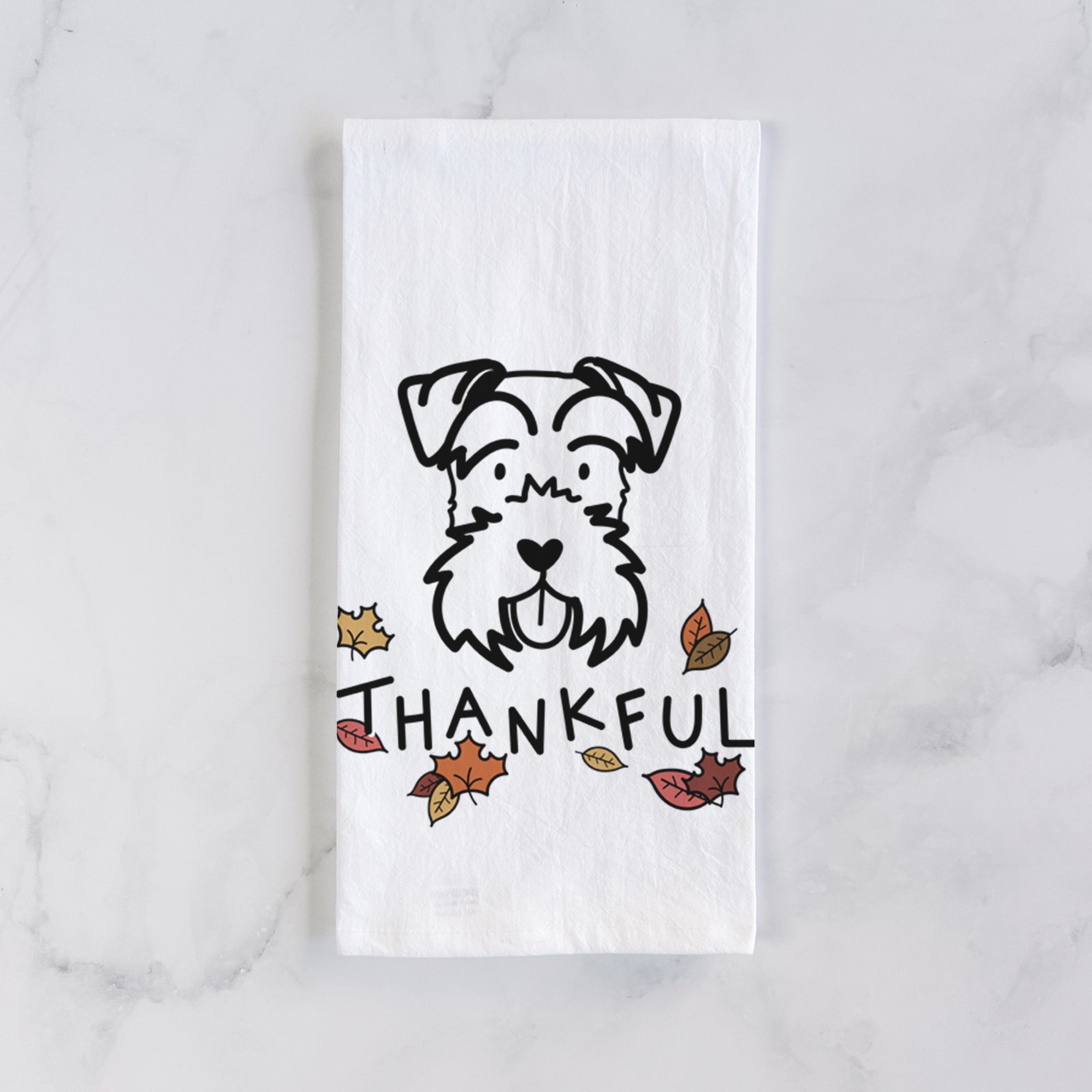 Thankful Miniature Schnauzer - Tea Towel