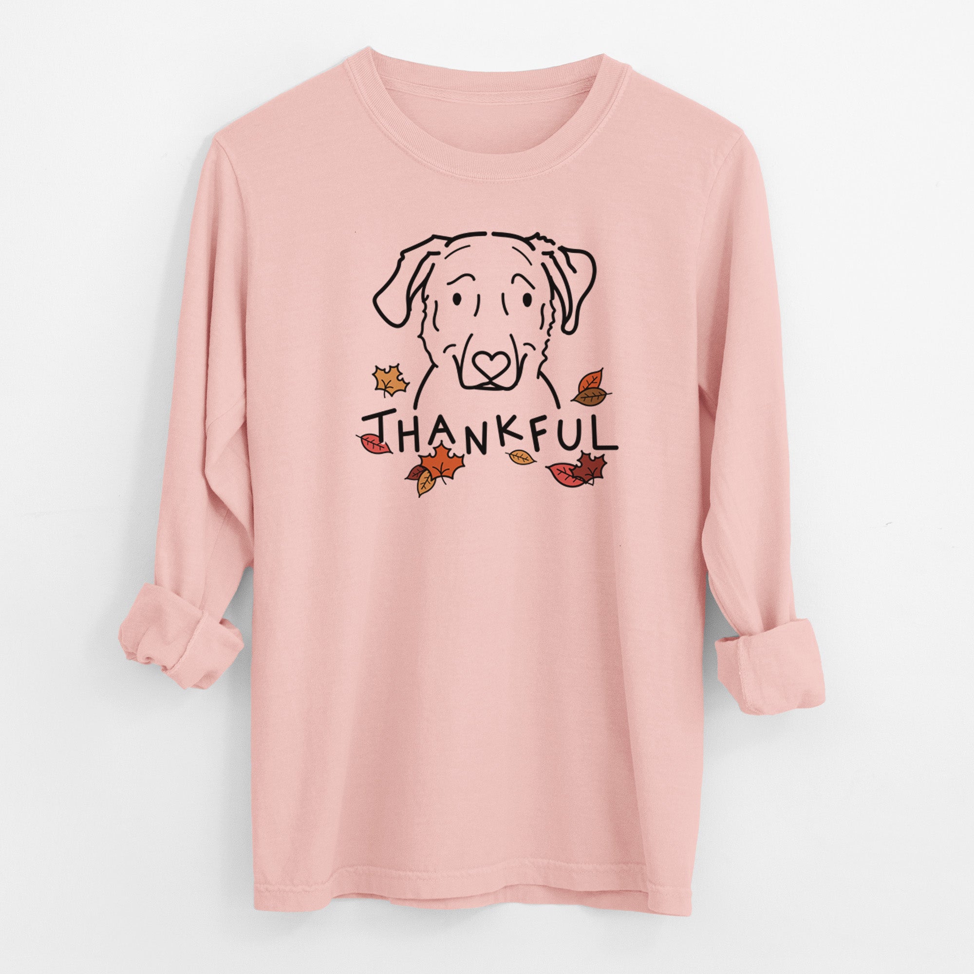 Thankful Golden Retriever Mix - Mitzi - Men's Heavyweight 100% Cotton Long Sleeve