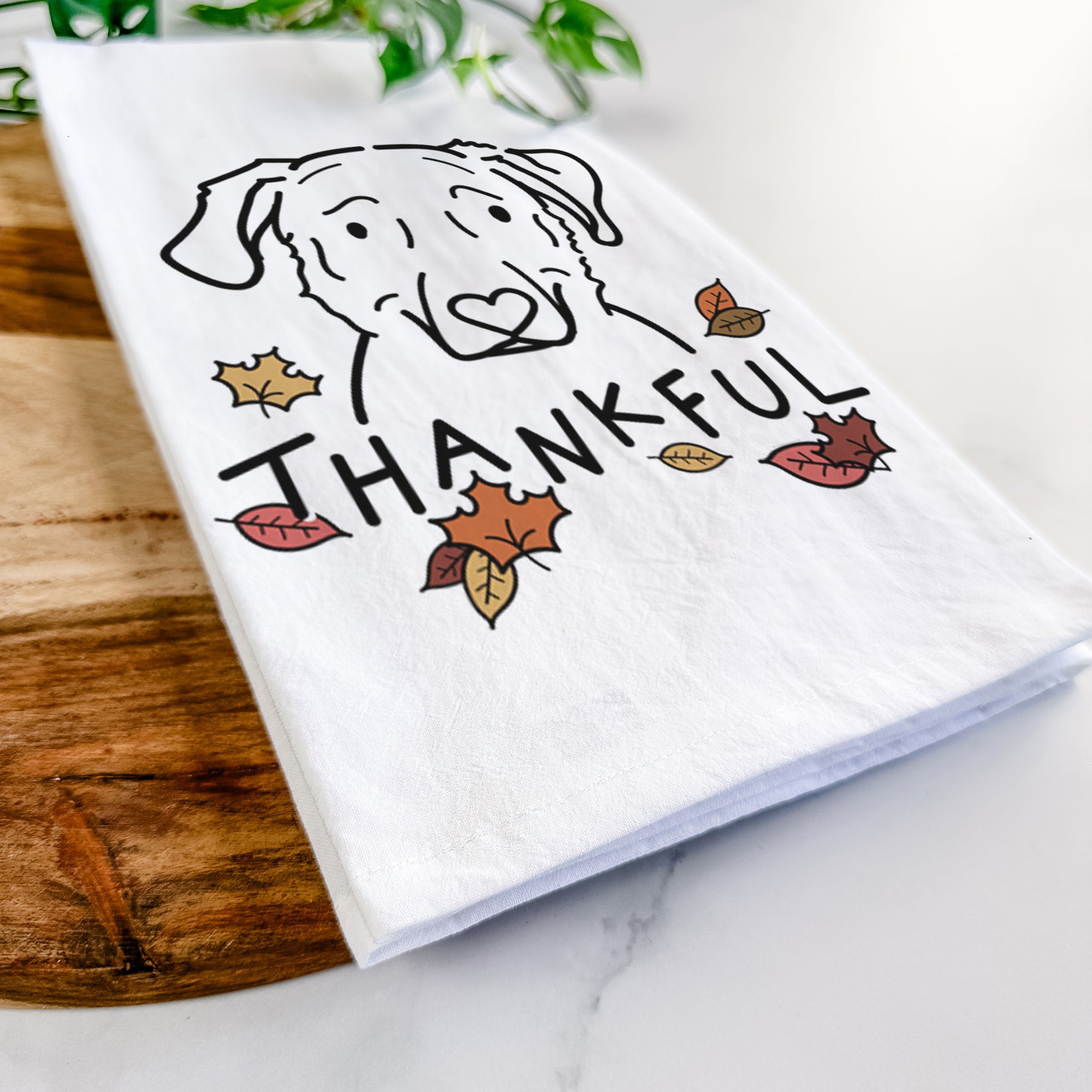 Thankful Golden Retriever Mix - Mitzi - Tea Towel