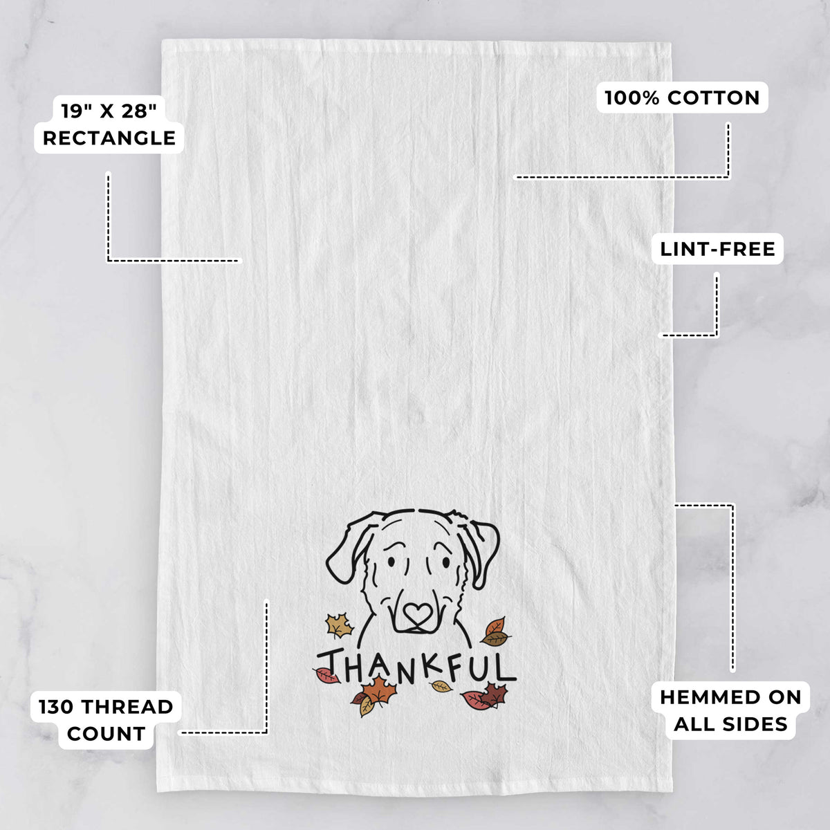 Thankful Golden Retriever Mix - Mitzi - Tea Towel