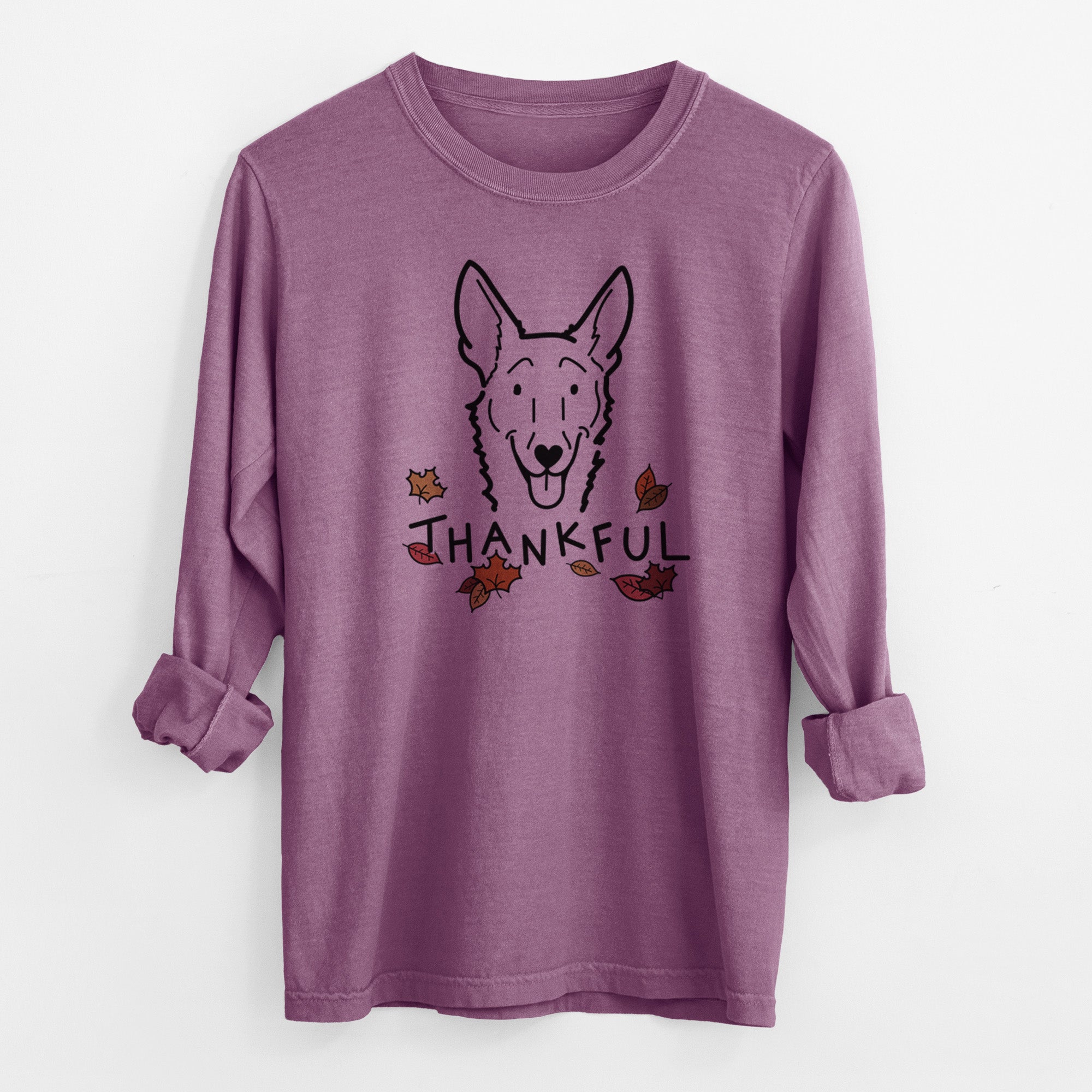 Thankful Carolina Dog - Mochi - Men's Heavyweight 100% Cotton Long Sleeve