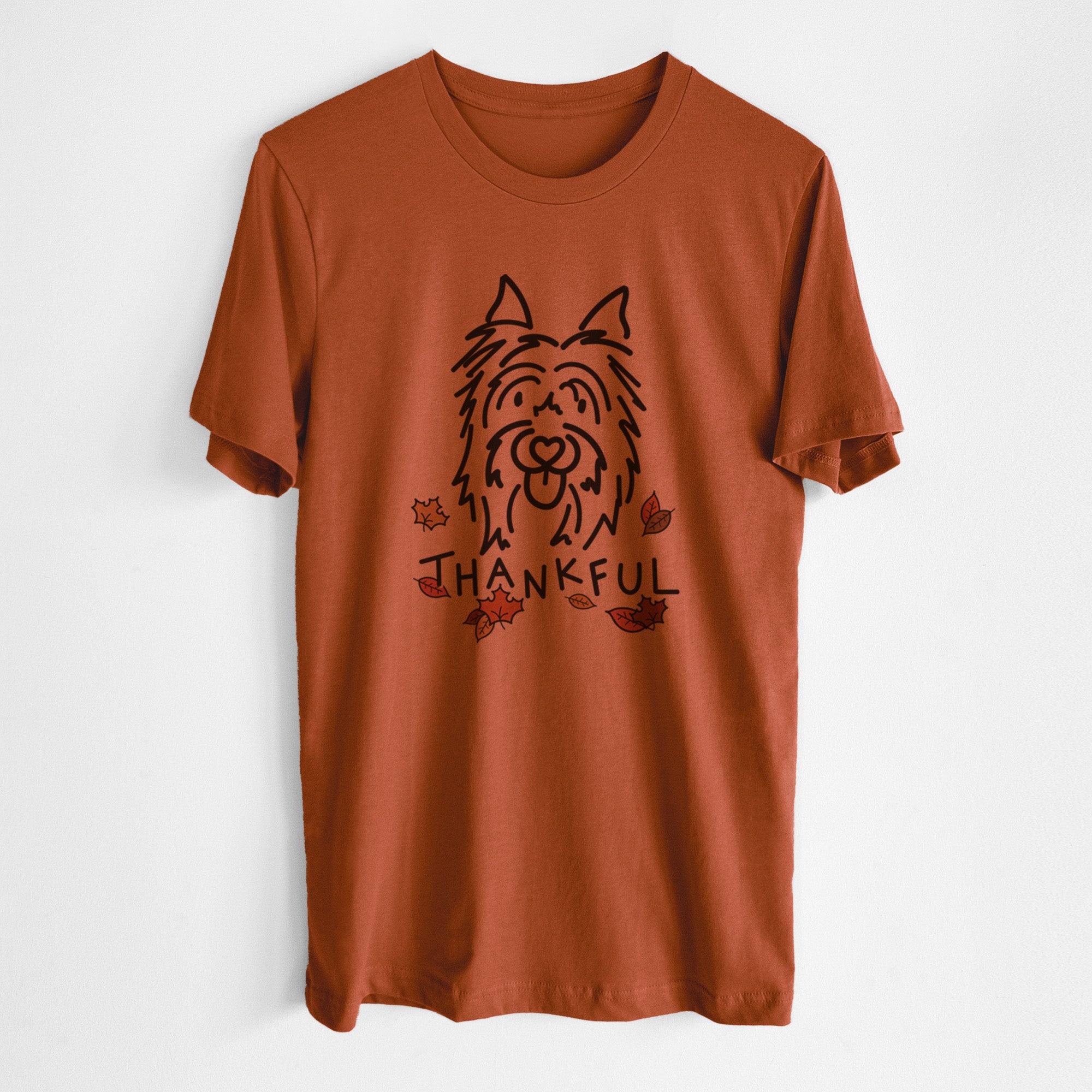 Thankful Silky Terrier - Monty - Unisex Crewneck