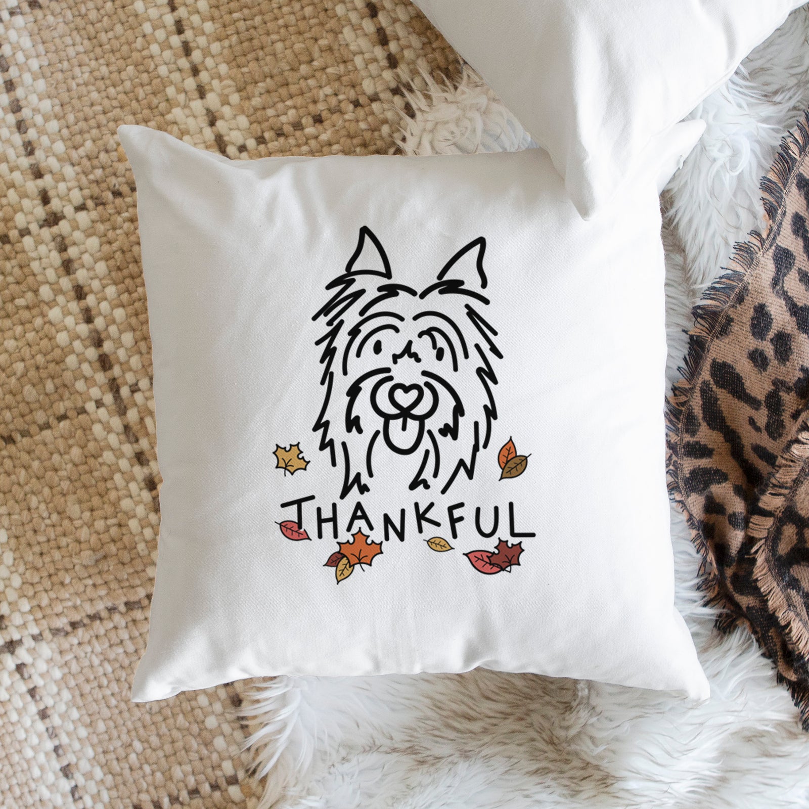 Love Always Silky Terrier - Monty -  Throw Pillow Cover