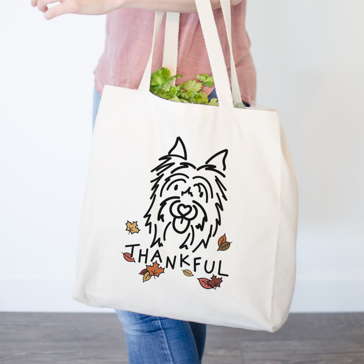 Thankful Silky Terrier - Monty - Tote Bag