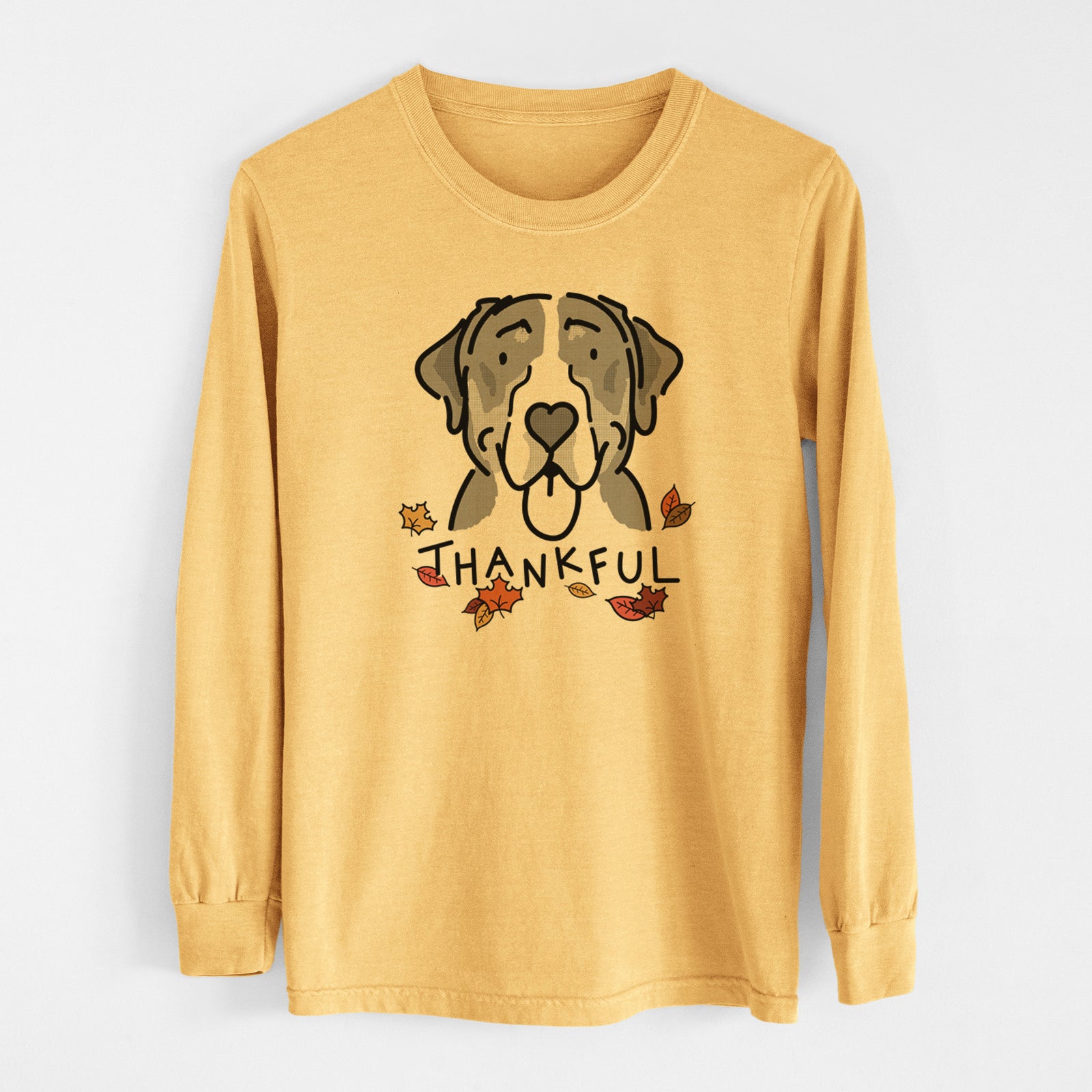 Thankful Greater Swiss Mountain Dog - Moose - Heavyweight 100% Cotton Long Sleeve