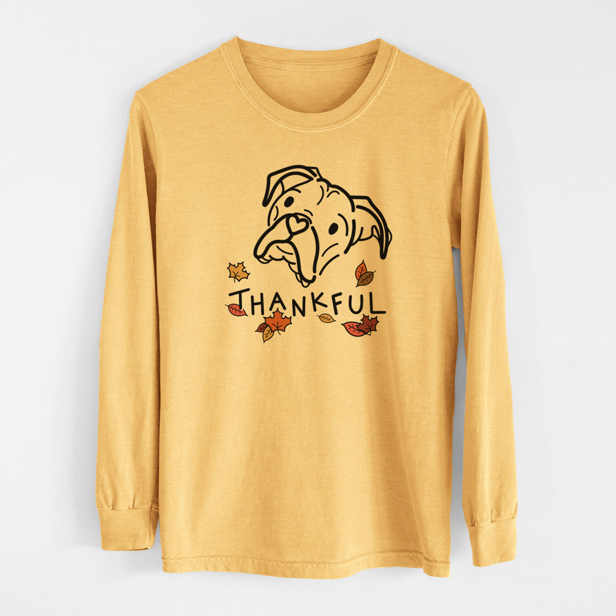 Thankful Boxer - Noodle - Men&#39;s Heavyweight 100% Cotton Long Sleeve