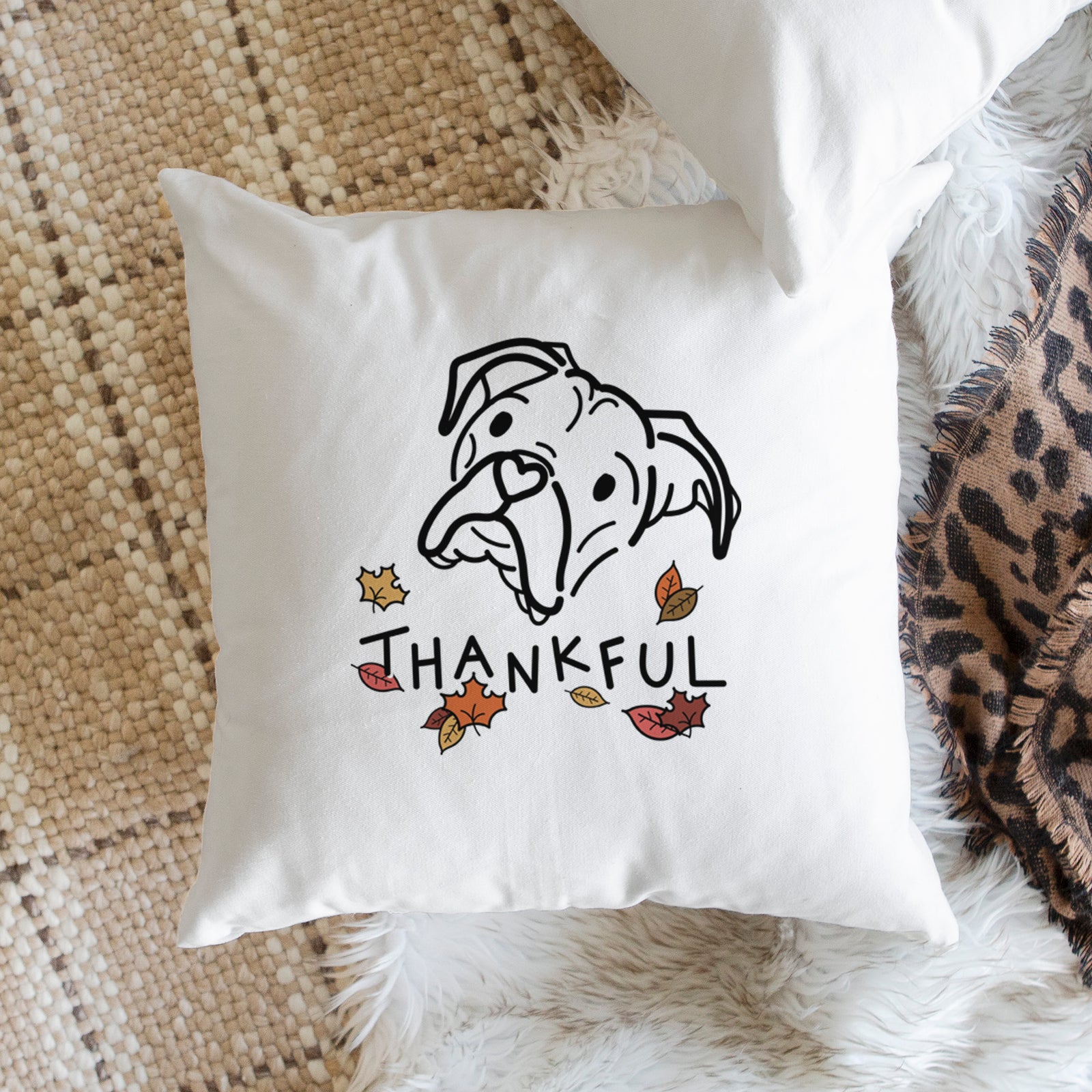 Love Always Boxer - Noodle -  Throw Pillow Cover