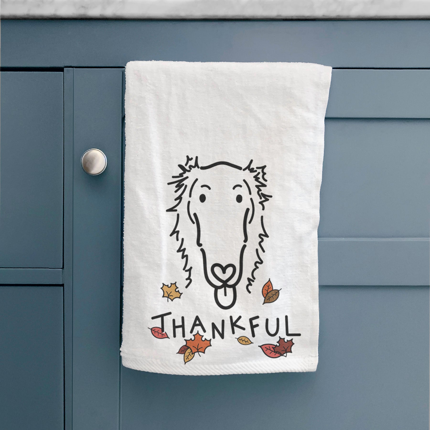 Thankful Borzoi - Opal - Decorative Hand Towel