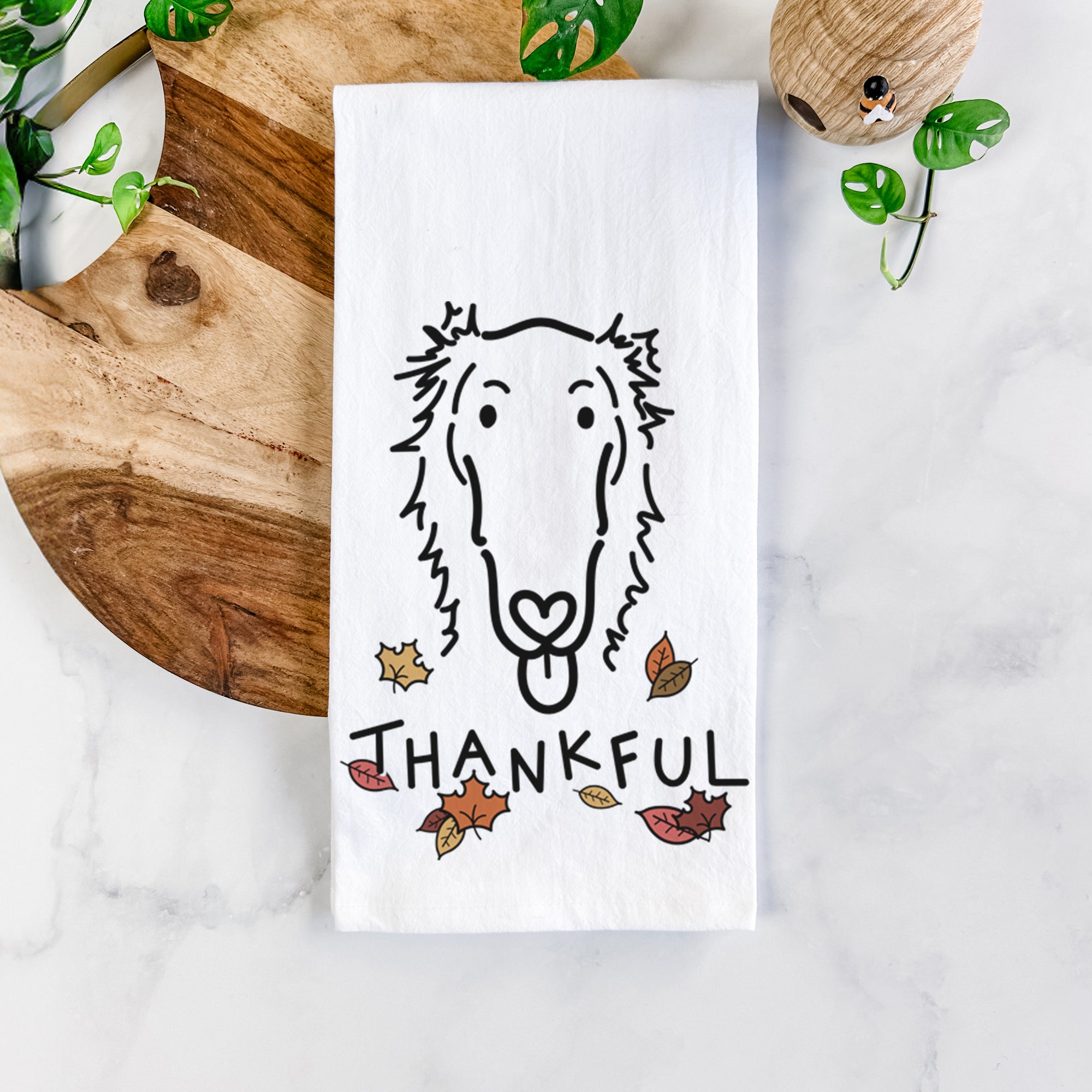 Thankful Borzoi - Opal - Tea Towel