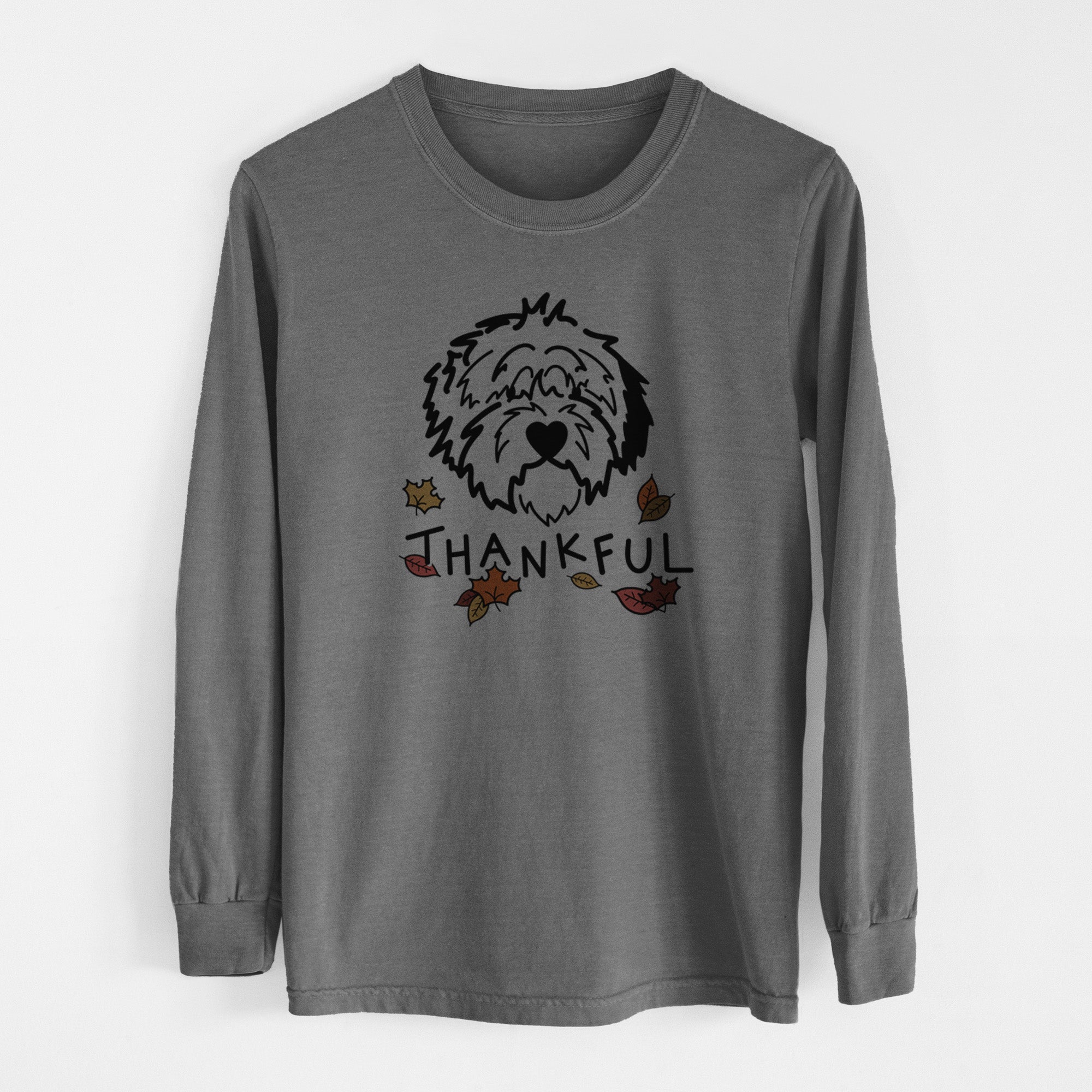 Thankful Old English Sheepdog - Penny - Men's Heavyweight 100% Cotton Long Sleeve