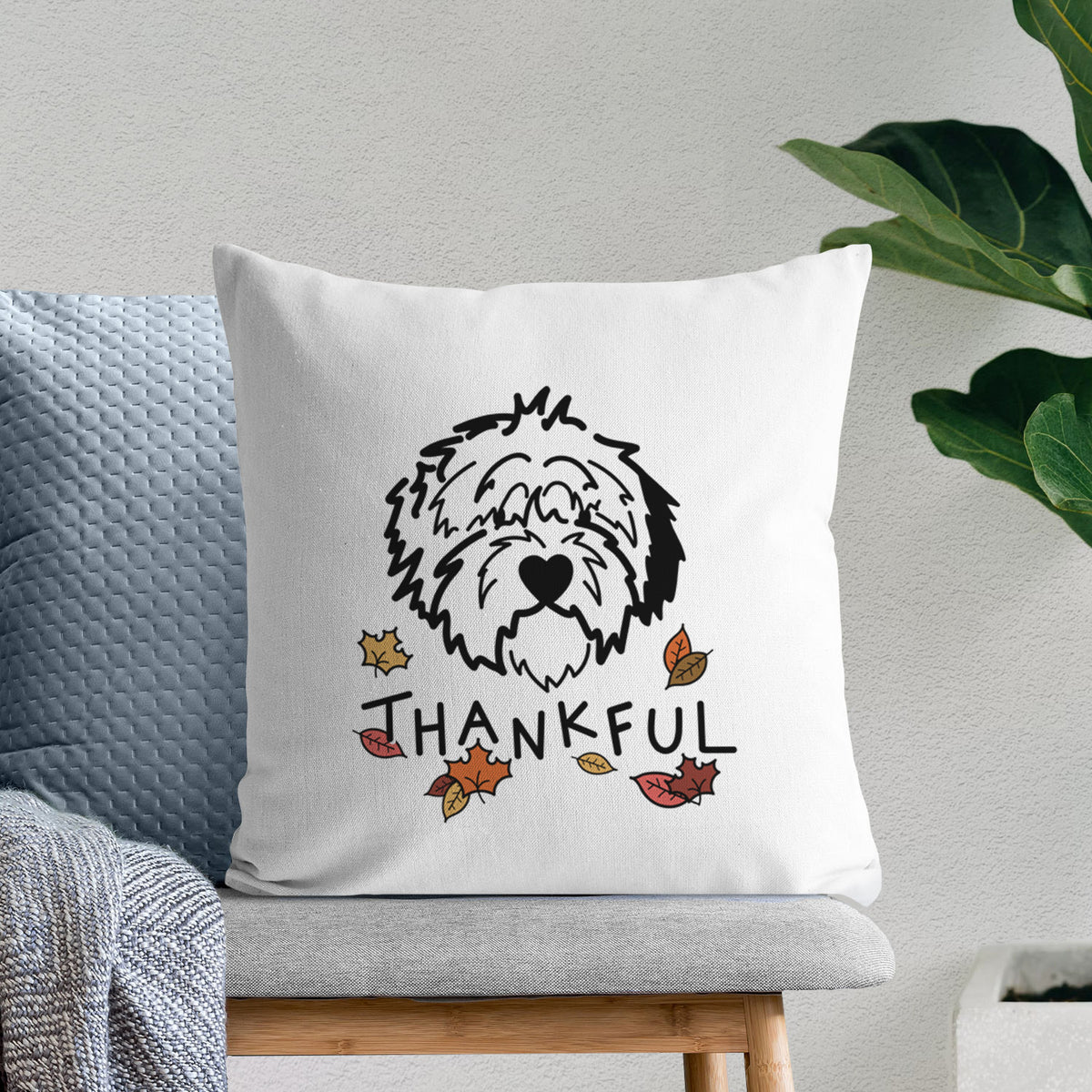 Love Always Old English Sheepdog - Penny -  Throw Pillow Cover