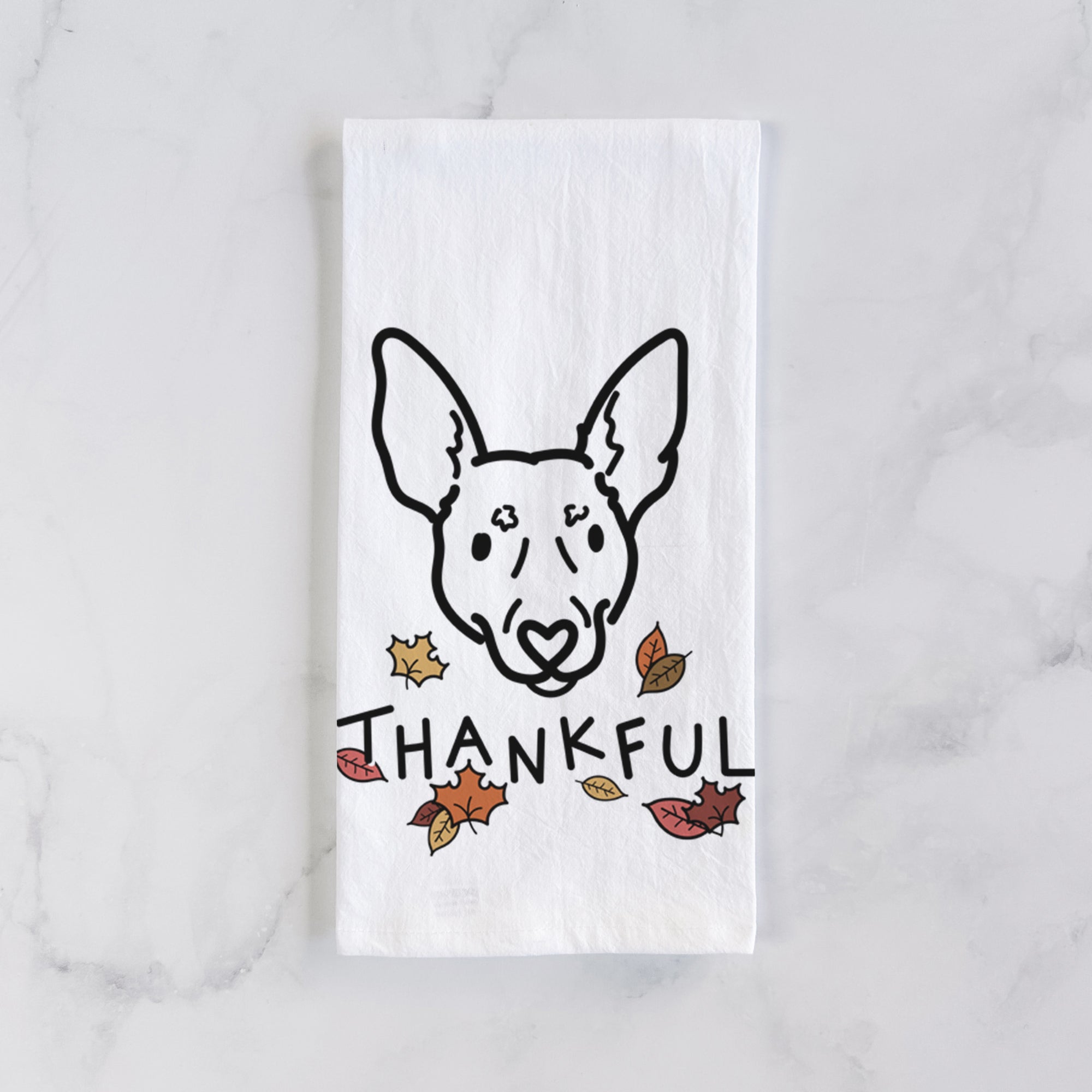 Thankful Rat Terrier - Penny - Tea Towel