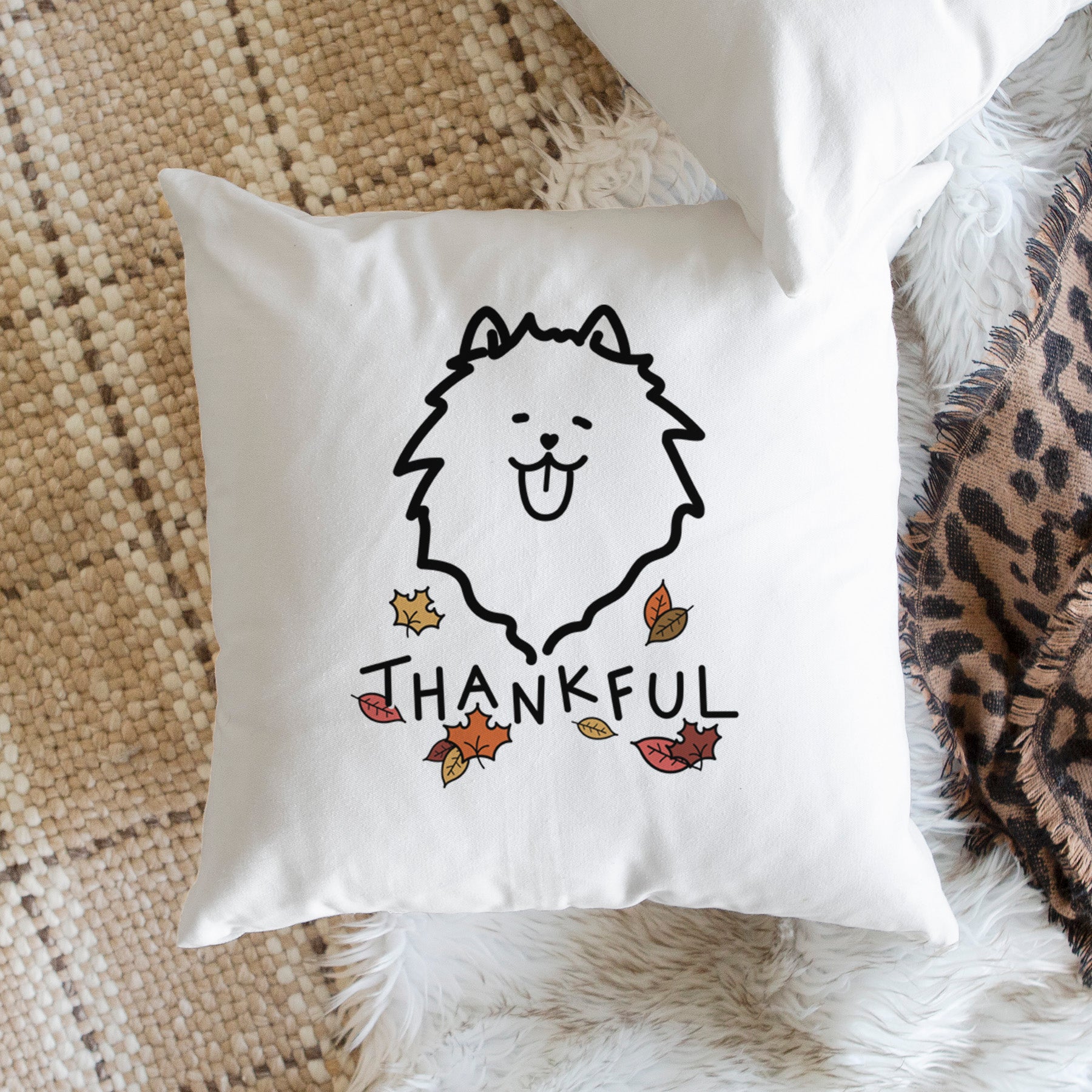 Love Always Pomeranian - Throw Pillow Cover