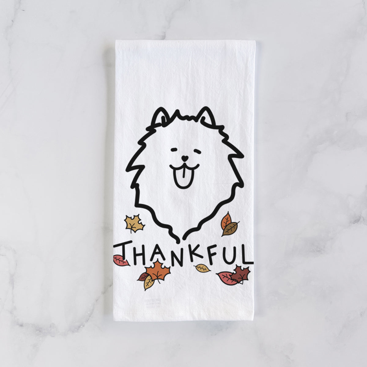 Thankful Pomeranian - Tea Towel