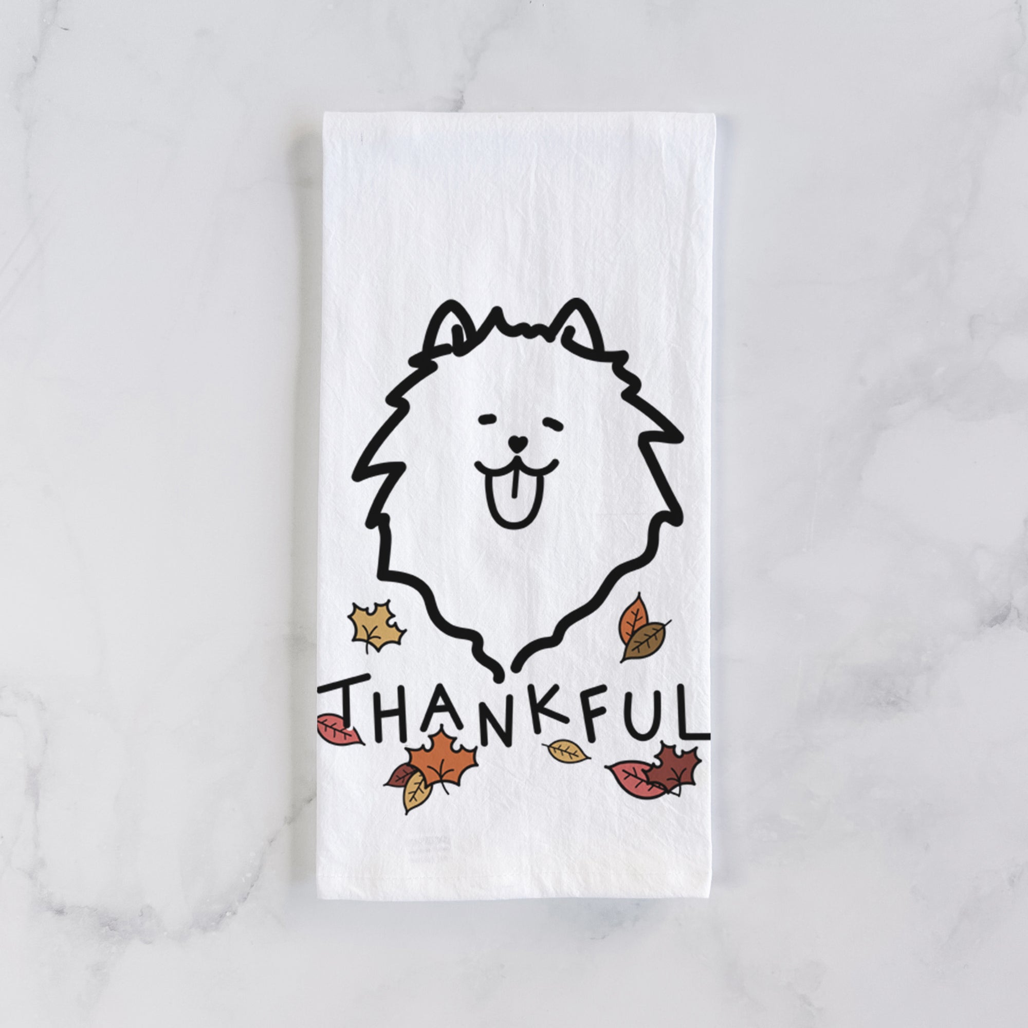 Thankful Pomeranian - Tea Towel