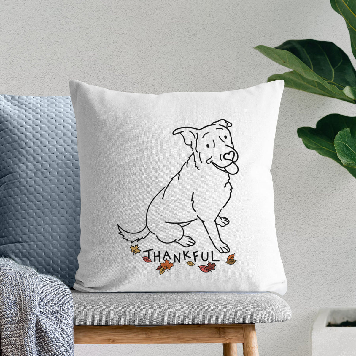 Love Always Rottweiler Mix - Rocky -  Throw Pillow Cover