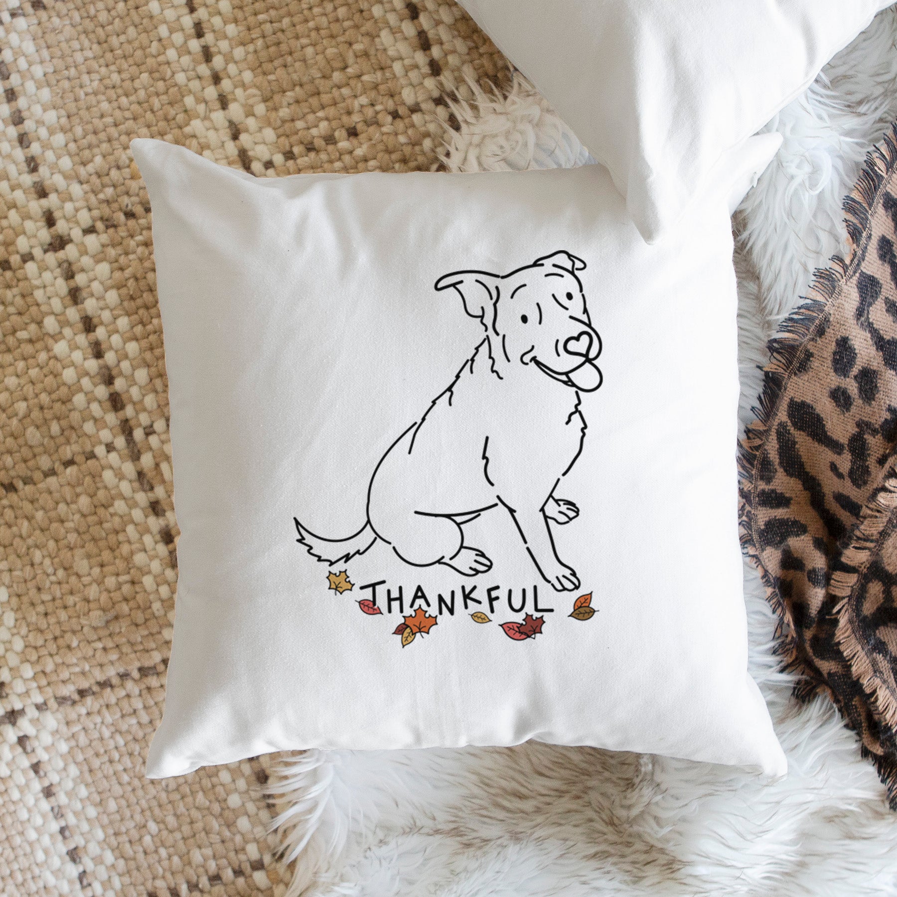 Love Always Rottweiler Mix - Rocky -  Throw Pillow Cover