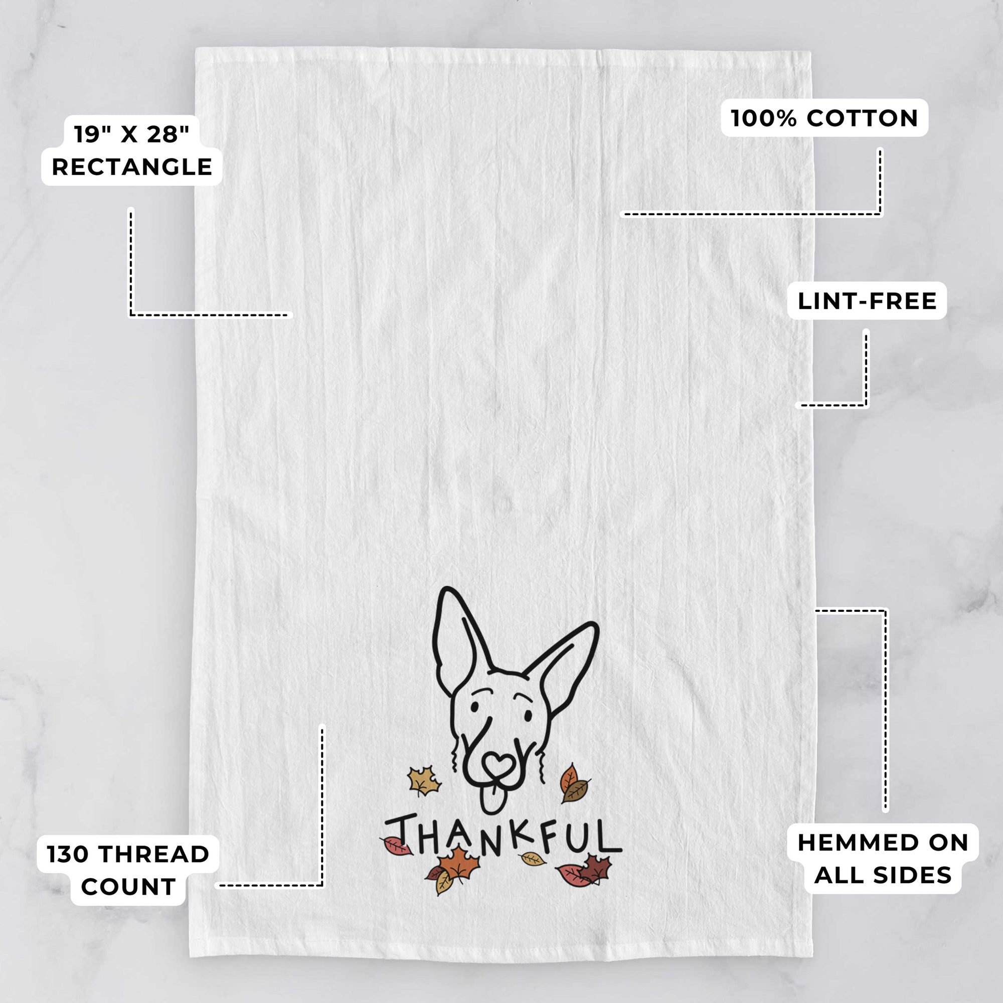 Thankful Shepherd Mix - Rosie - Tea Towel