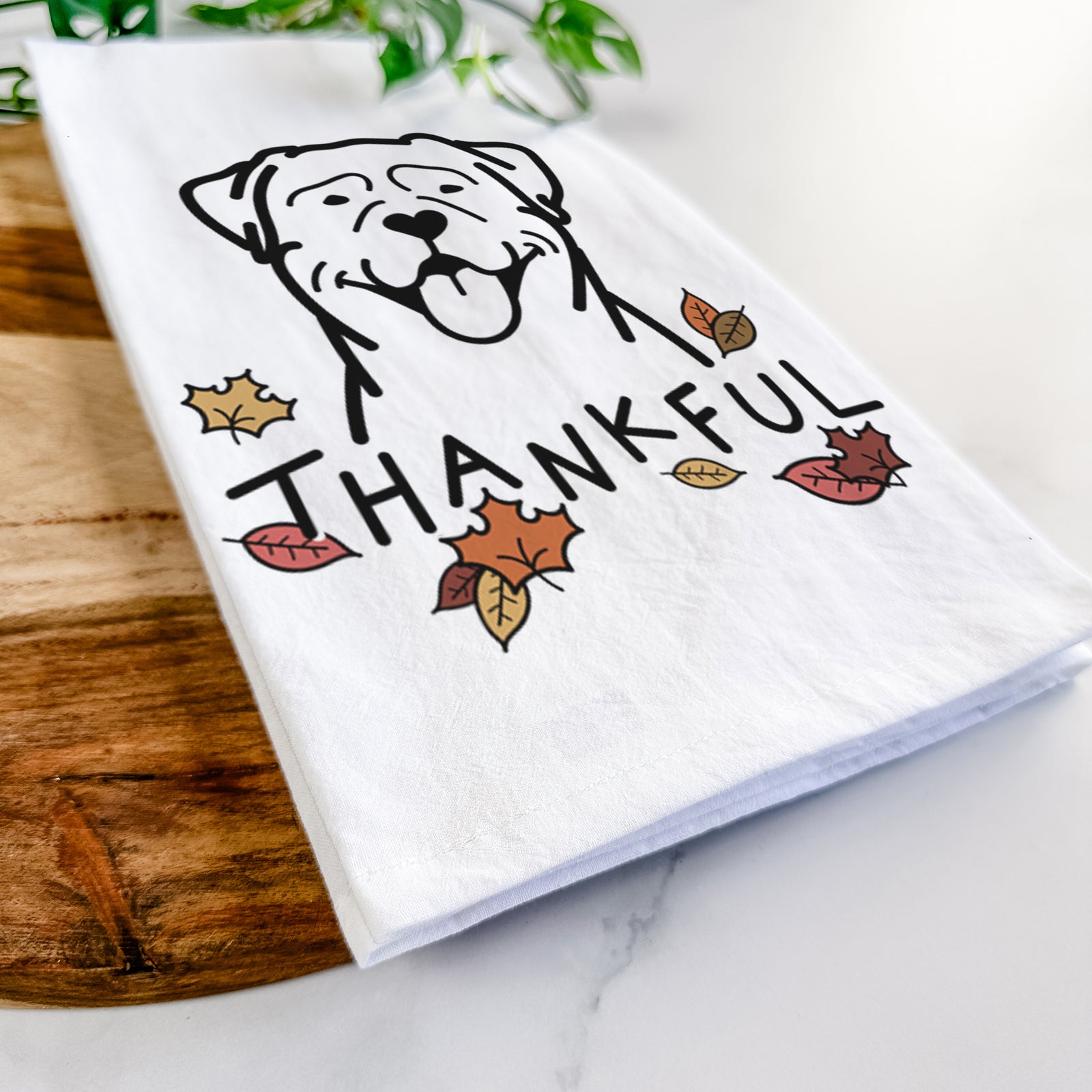 Thankful Rottweiler - Tea Towel