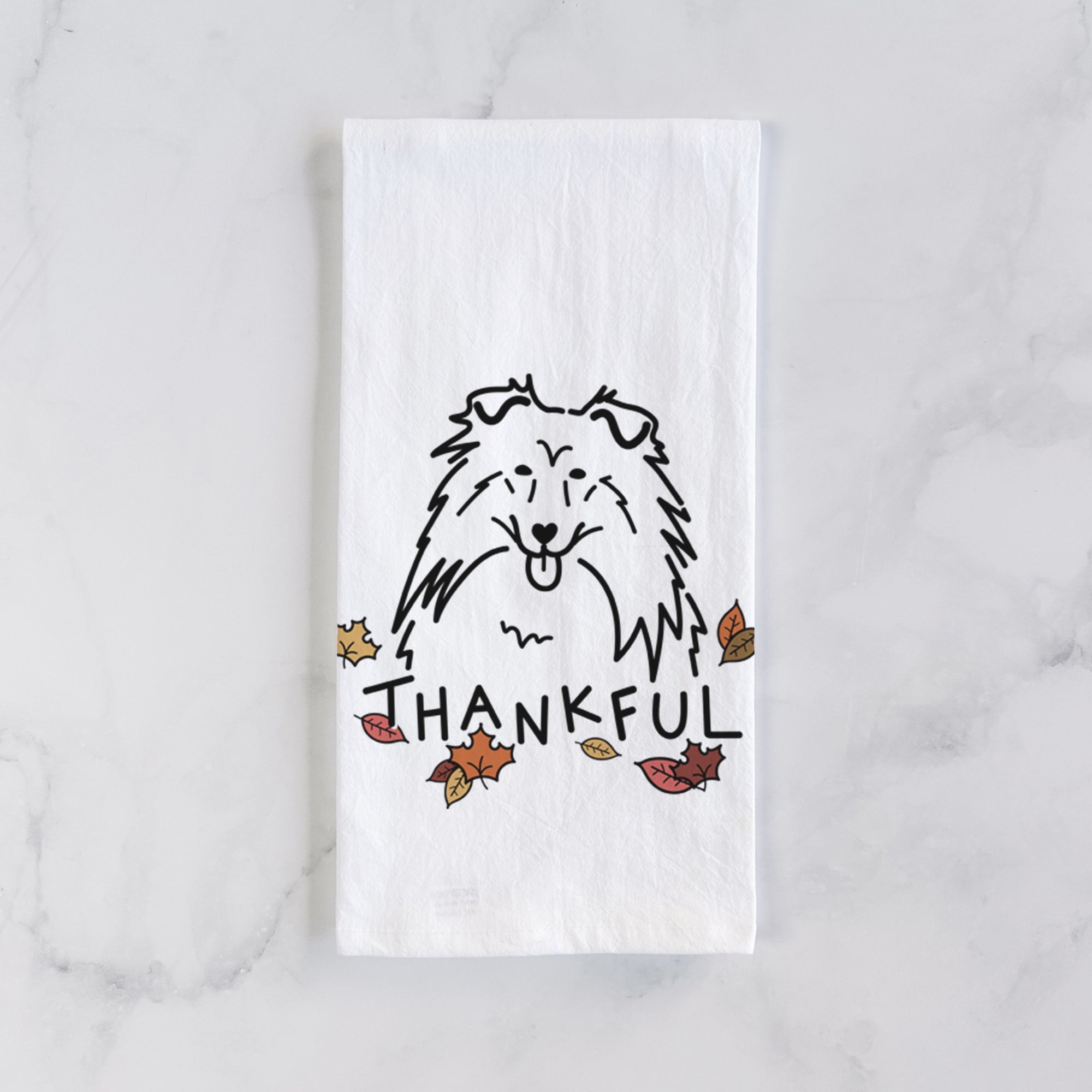 Thankful Rough Collie - Tea Towel