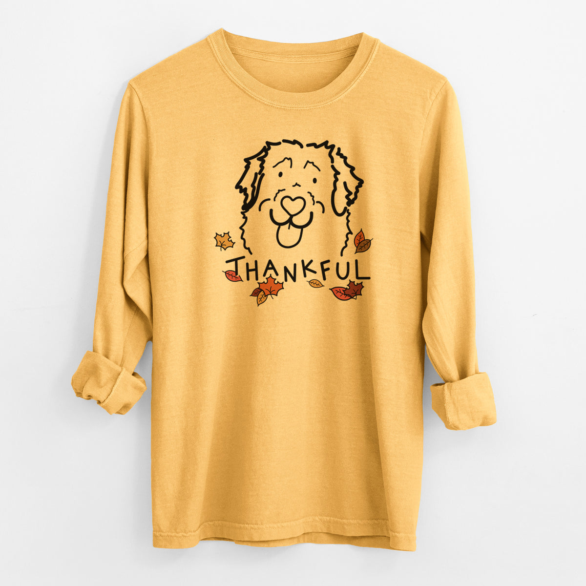 Thankful Leonberger - Sabre - Men's Heavyweight 100% Cotton Long Sleeve
