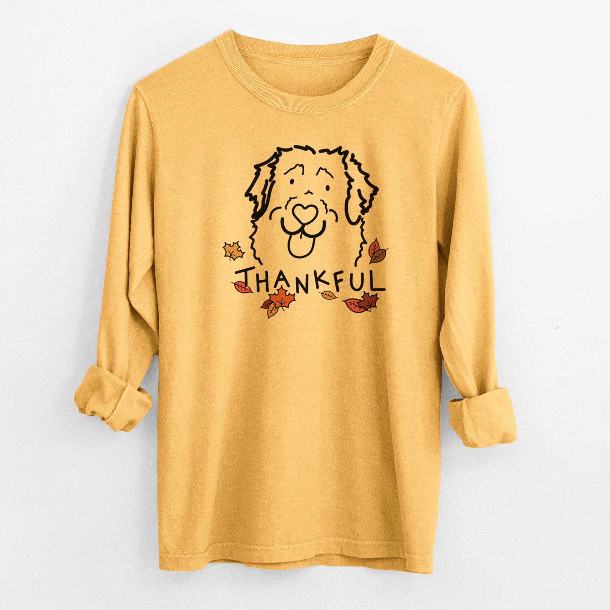 Thankful Leonberger - Sabre - Men's Heavyweight 100% Cotton Long Sleeve