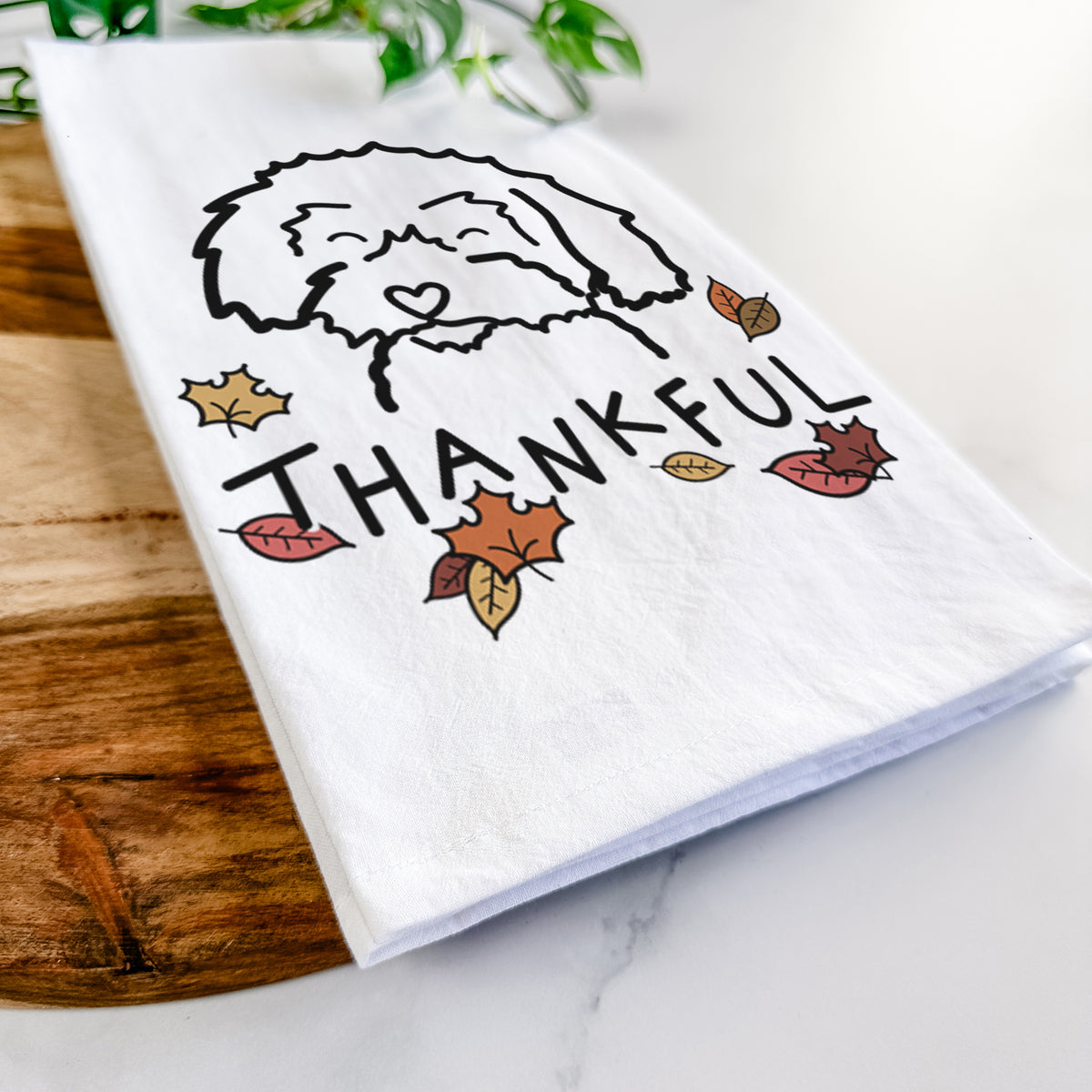 Thankful Schnoodle - Tea Towel