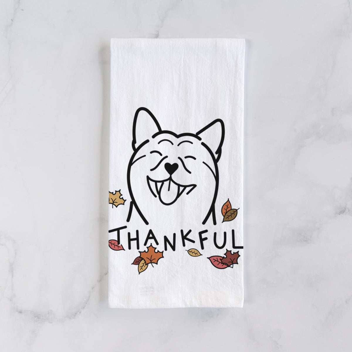 Thankful Shiba Inu - Tea Towel
