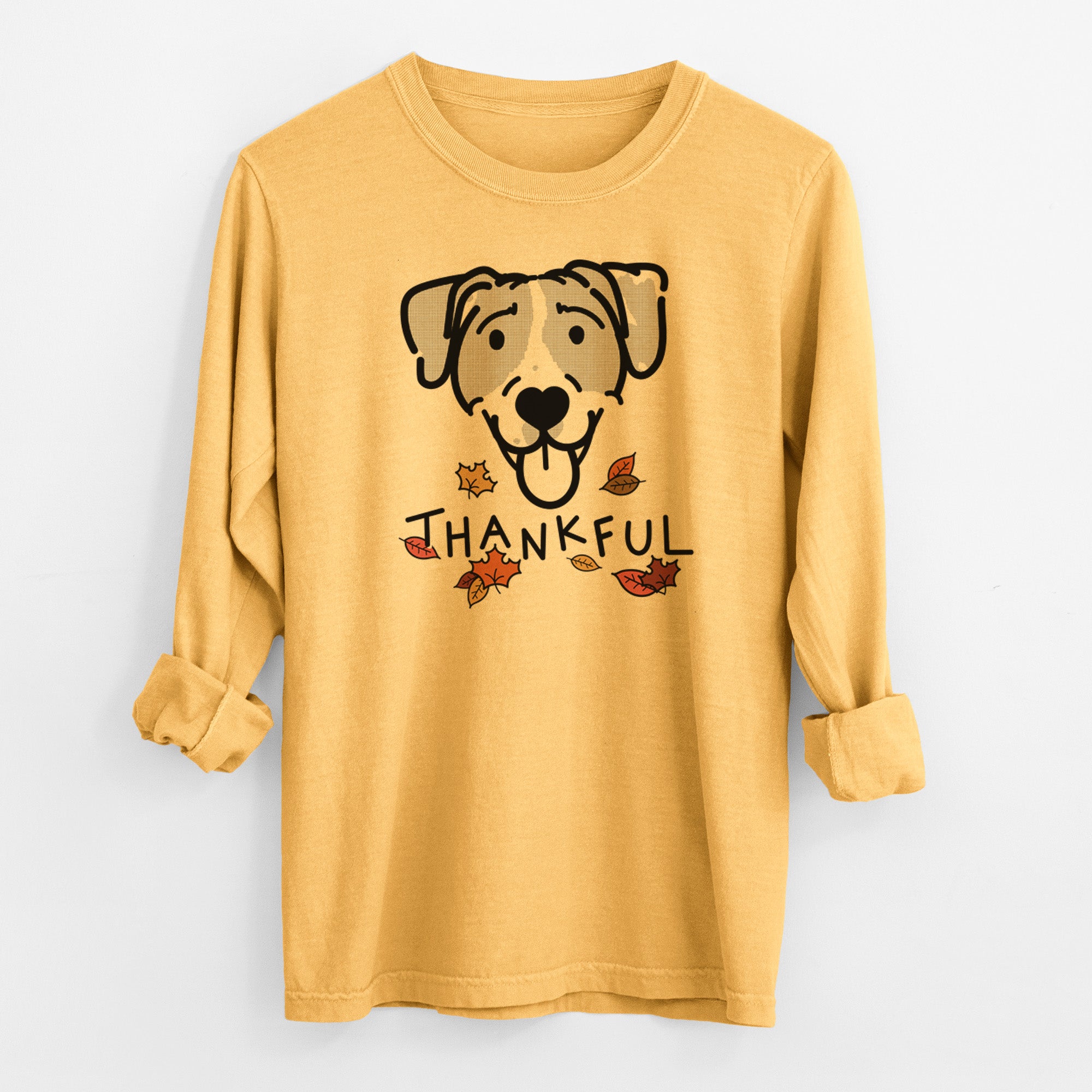 Thankful Bluetick Coonhound - Shiva - Men's Heavyweight 100% Cotton Long Sleeve