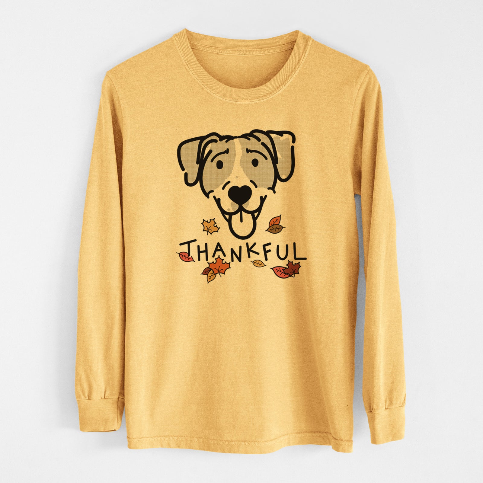 Thankful Bluetick Coonhound - Shiva - Men's Heavyweight 100% Cotton Long Sleeve