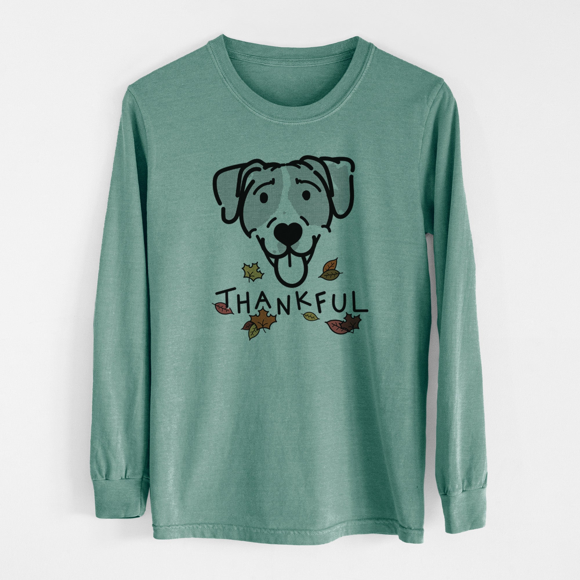 Thankful Bluetick Coonhound - Shiva - Men's Heavyweight 100% Cotton Long Sleeve