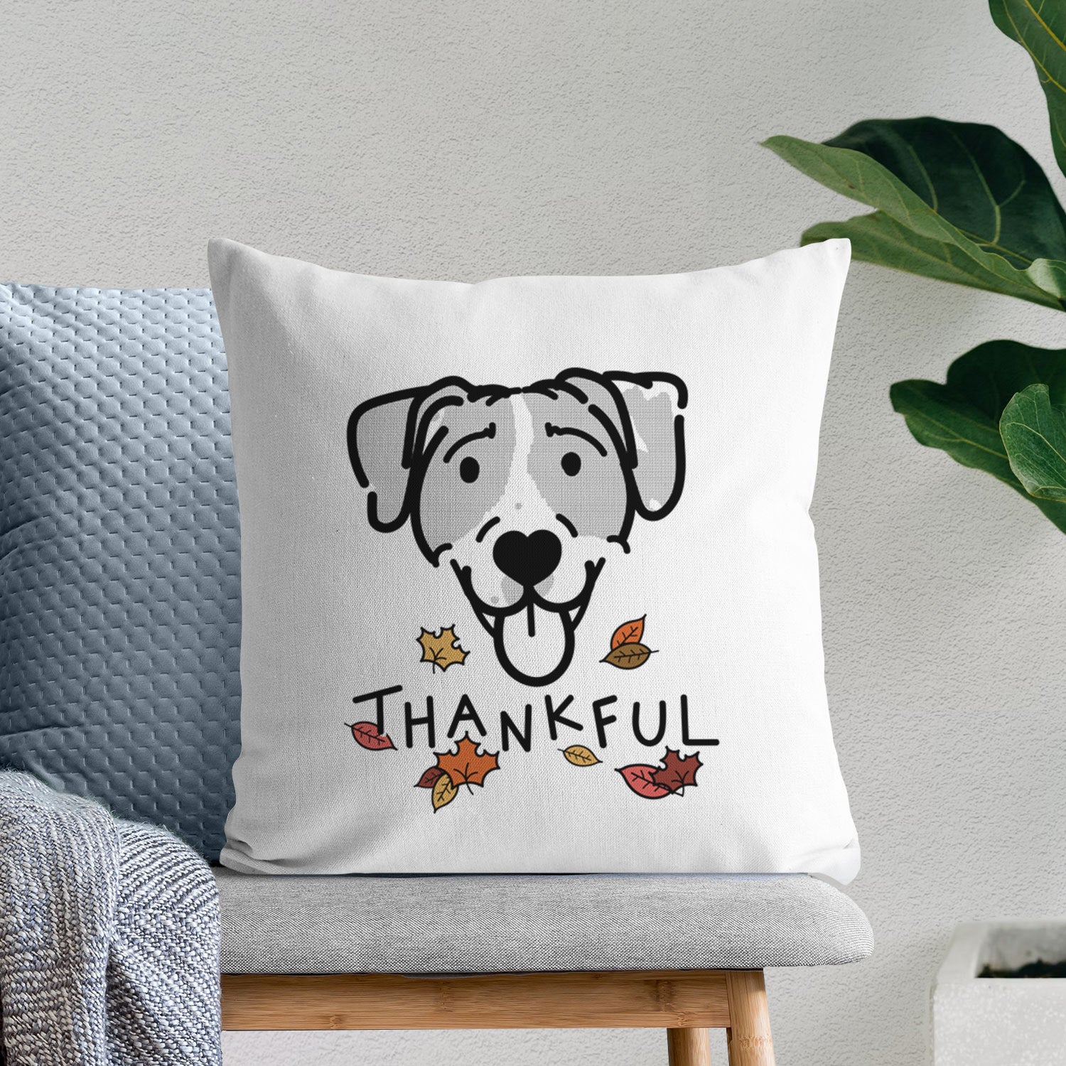 Love Always Bluetick Coonhound - Shiva -  Throw Pillow Cover