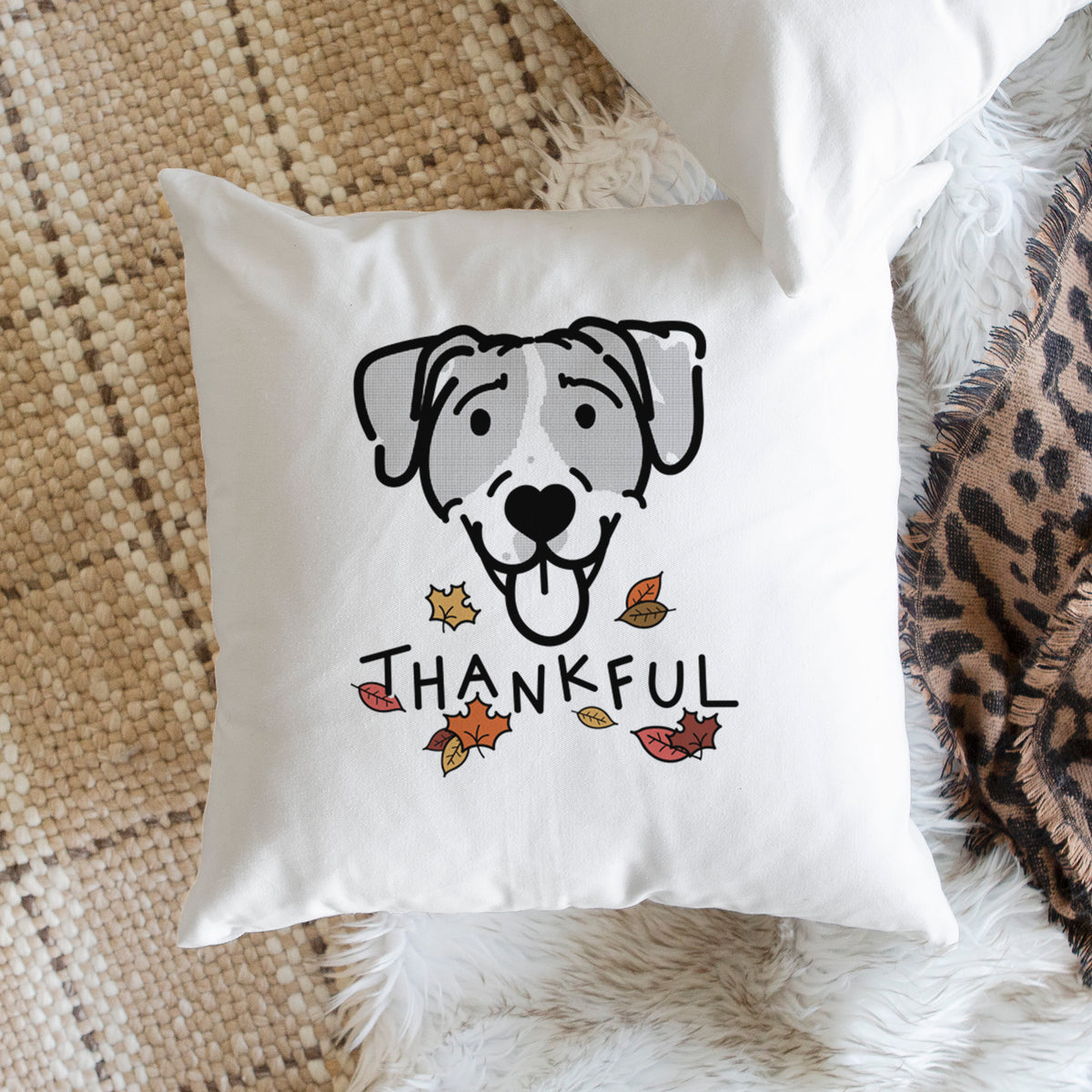 Love Always Bluetick Coonhound - Shiva -  Throw Pillow Cover