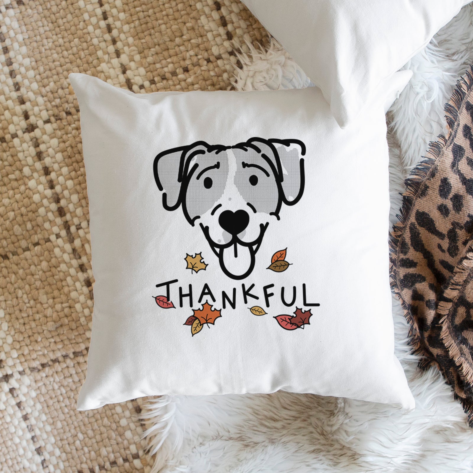 Love Always Bluetick Coonhound - Shiva -  Throw Pillow Cover