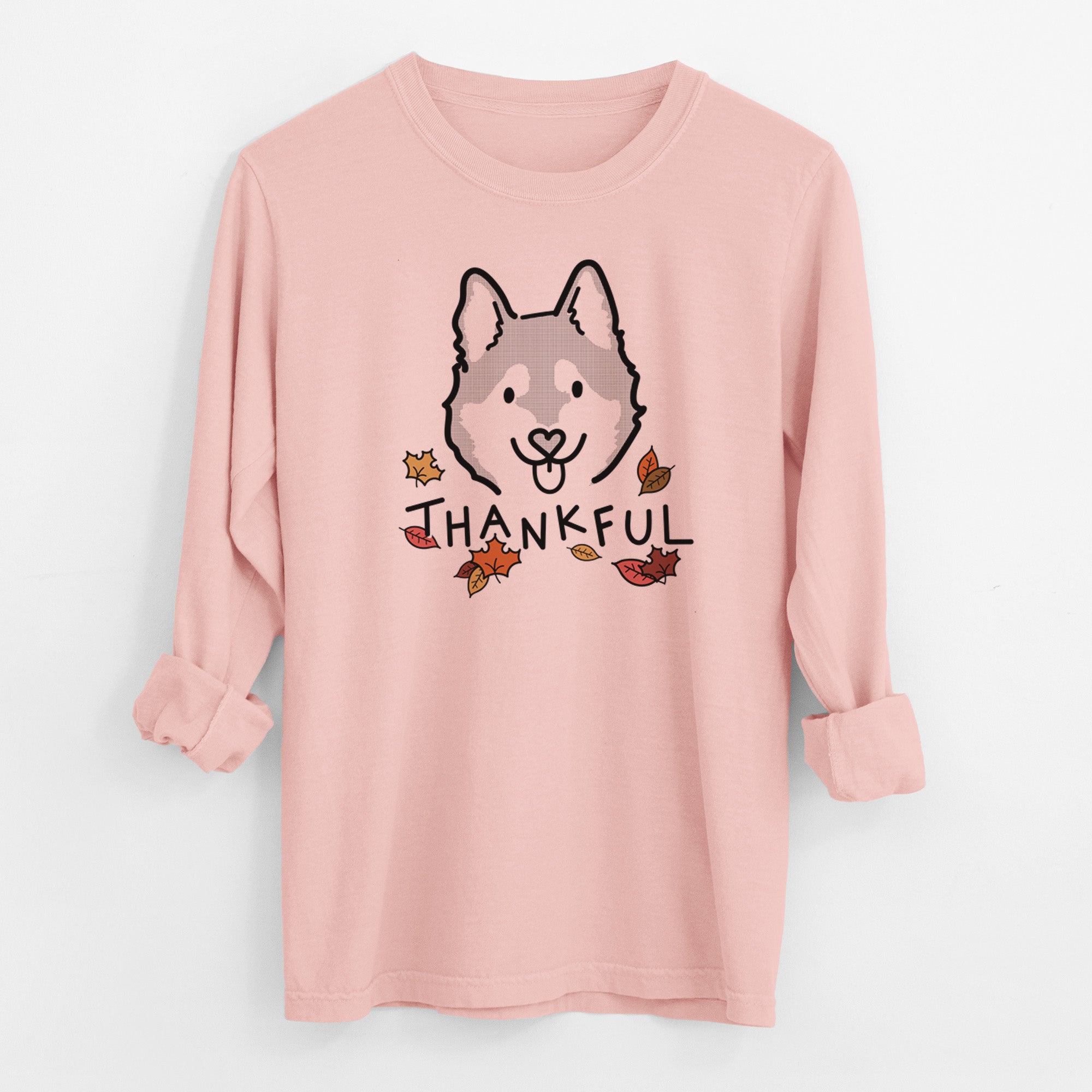 Thankful Alaskan Klee Kai - Sitka - Men's Heavyweight 100% Cotton Long Sleeve