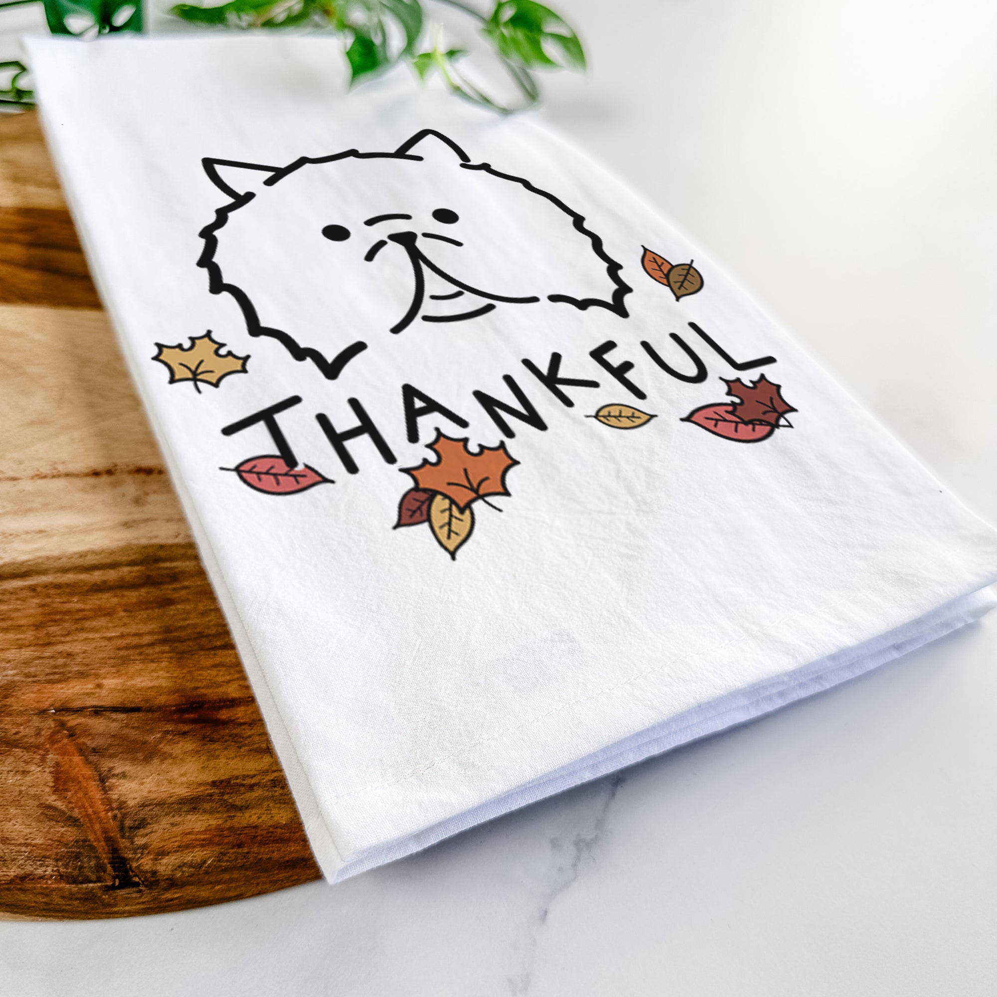 Thankful Persian Cat - Smoosh - Tea Towel