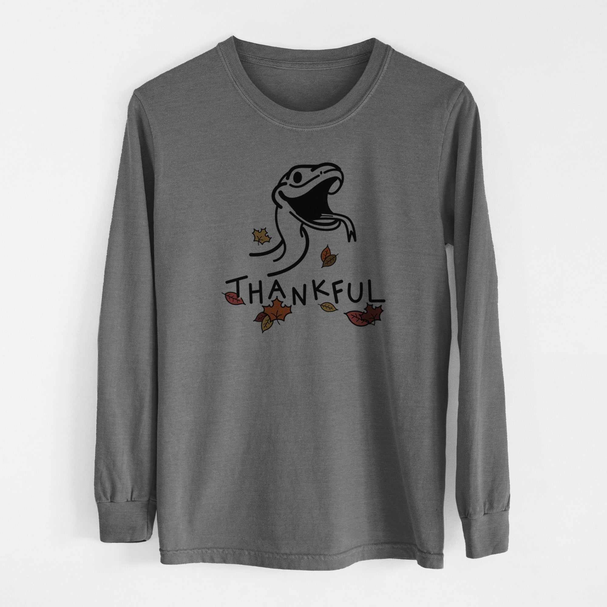 Thankful Snake - Spike - Men's Heavyweight 100% Cotton Long Sleeve