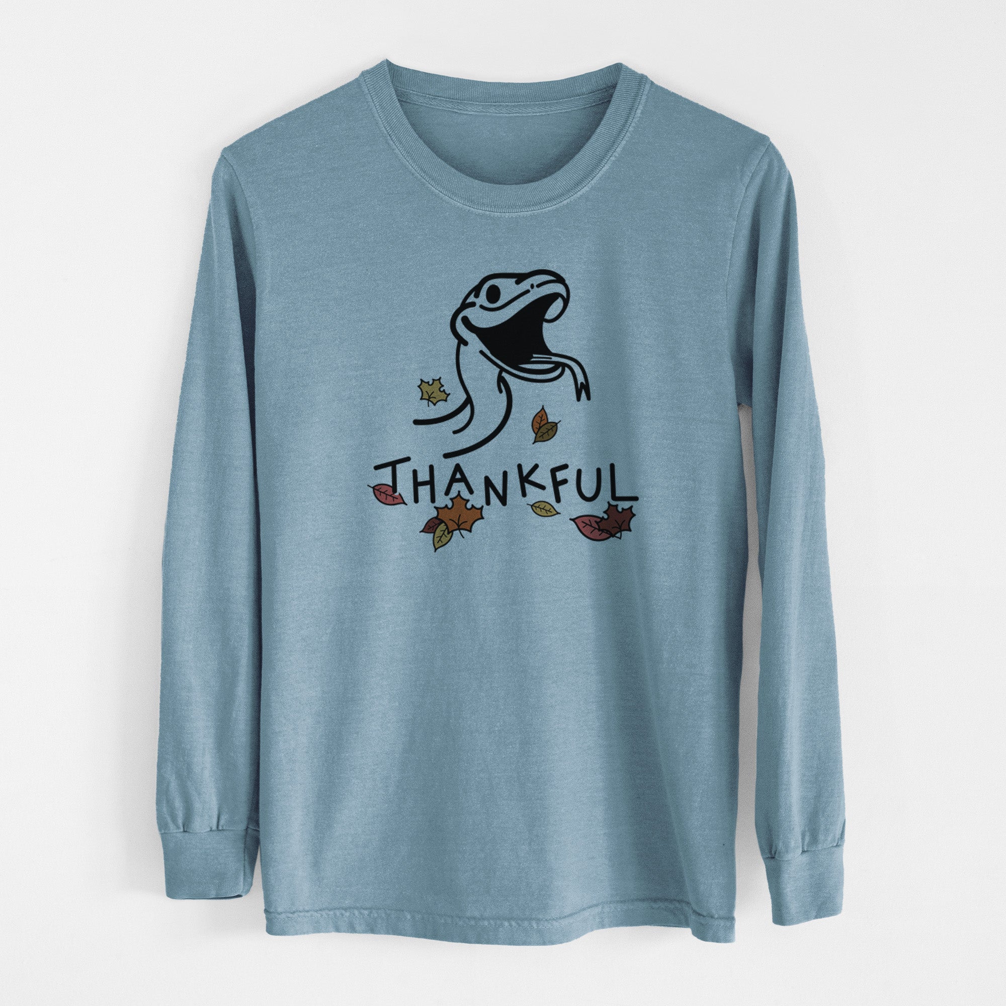 Thankful Snake - Spike - Men's Heavyweight 100% Cotton Long Sleeve