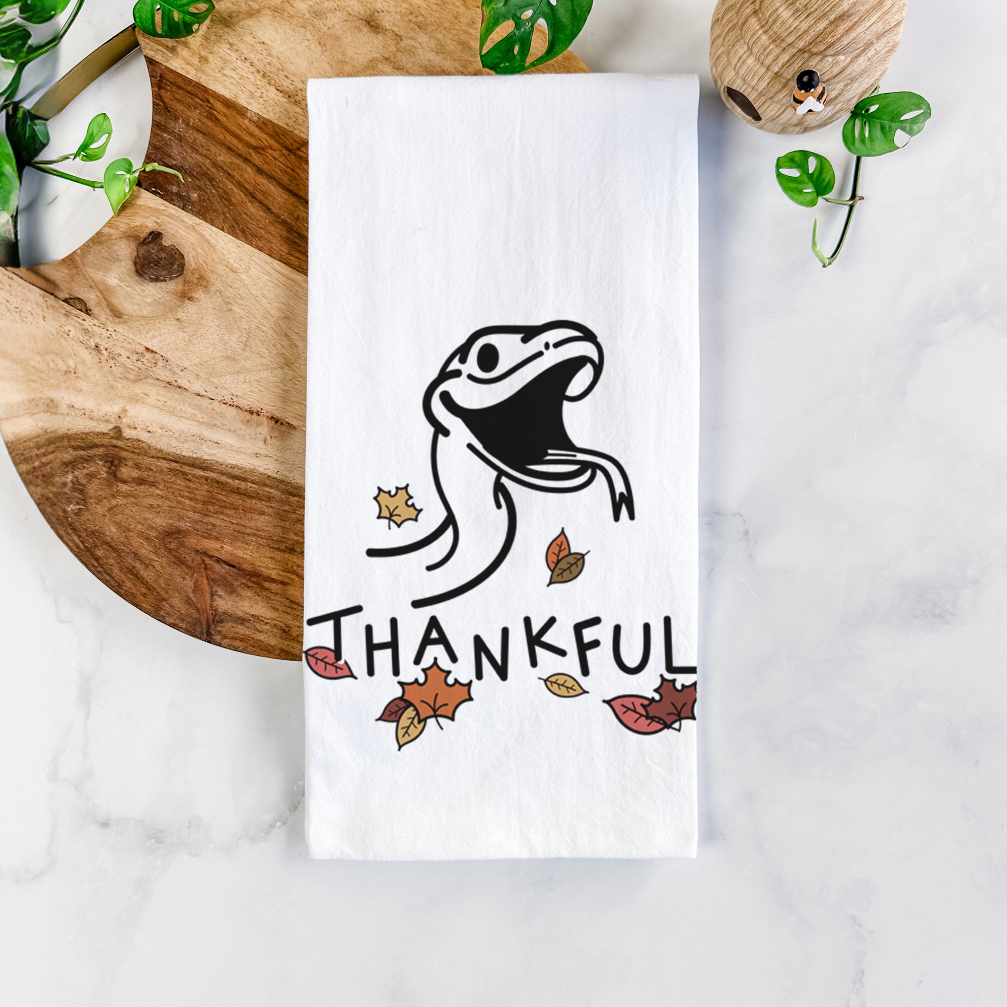 Thankful Snake - Spike - Tea Towel