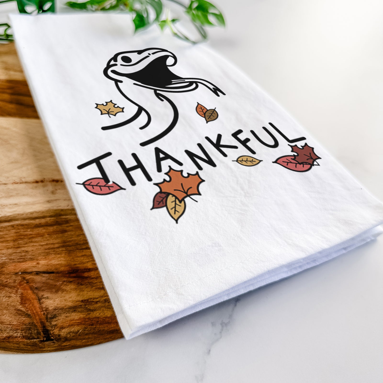 Thankful Snake - Spike - Tea Towel